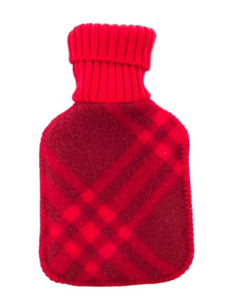 Burberry Check Wool Hot Water Bottle Set