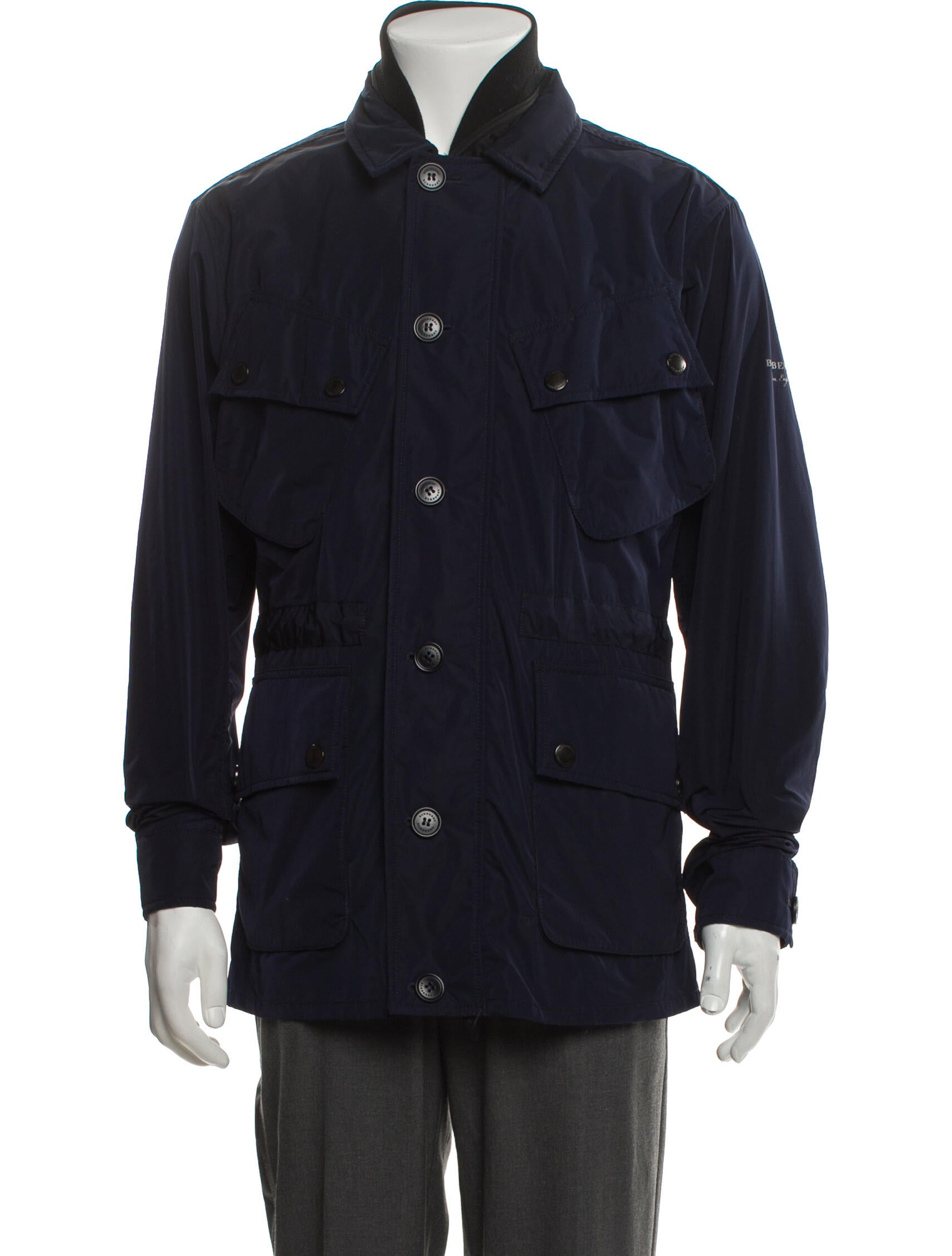 Burberry Smoked Check Pattern Utility Jacket