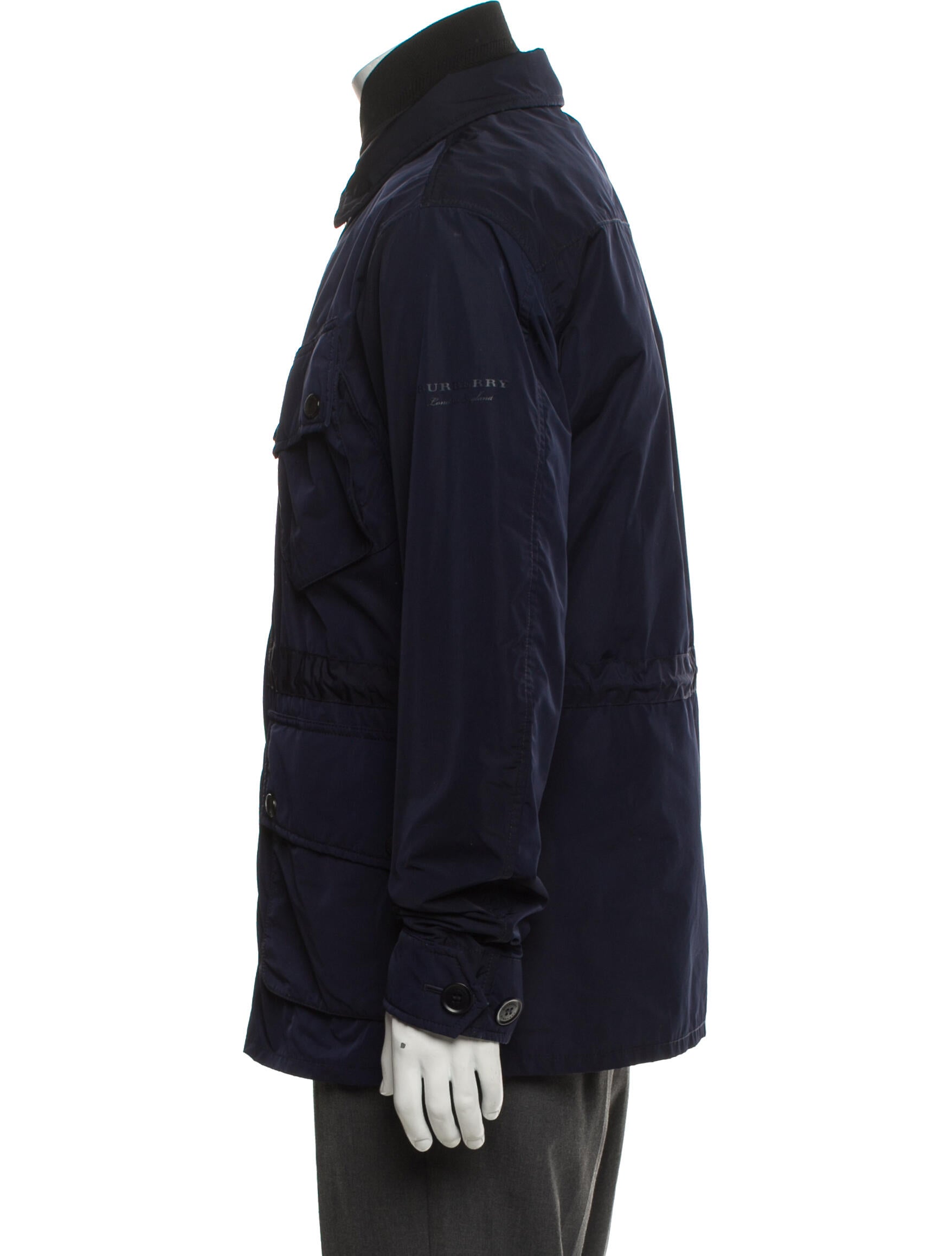 Burberry Smoked Check Pattern Utility Jacket