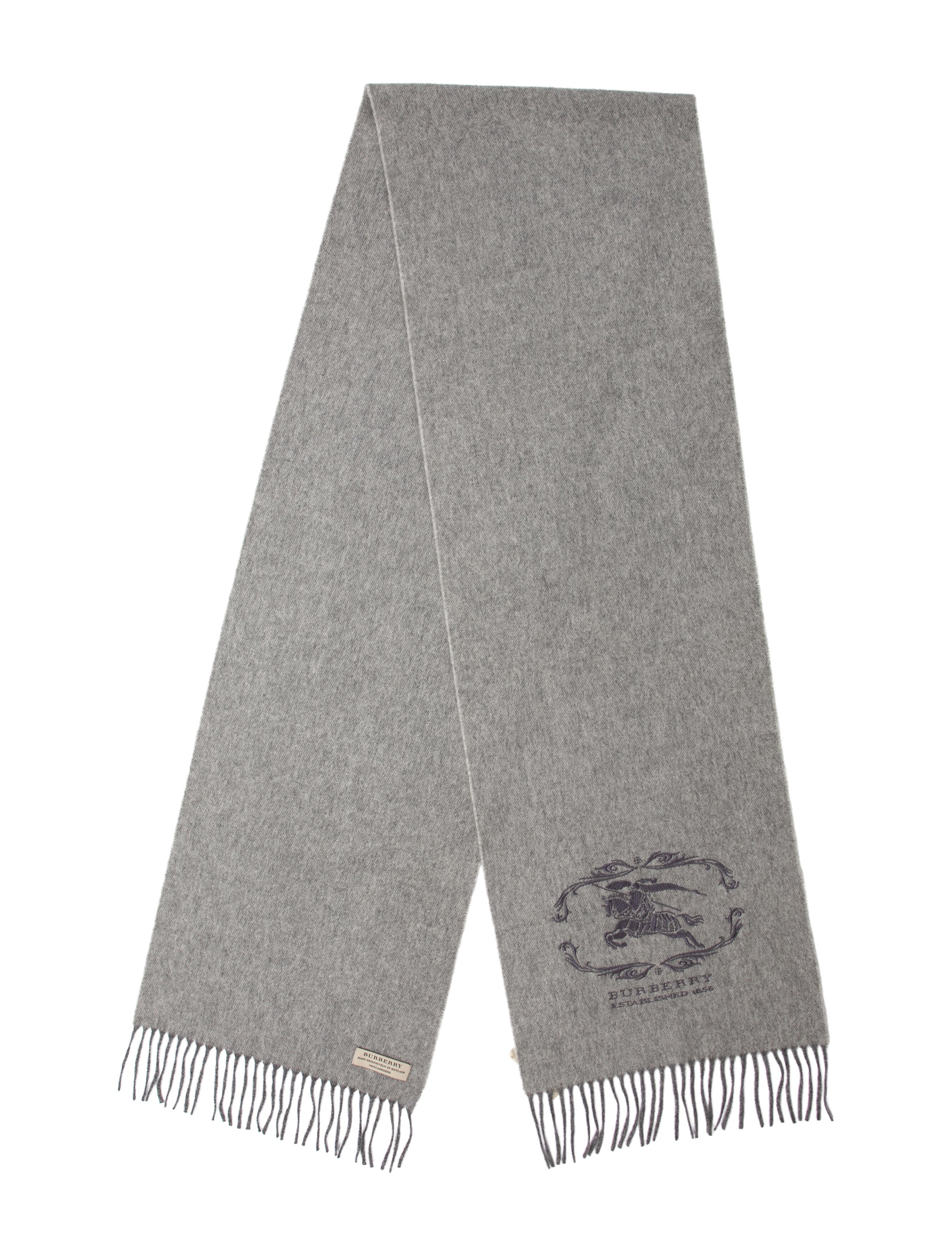 Burberry Cashmere Graphic Print Scarf