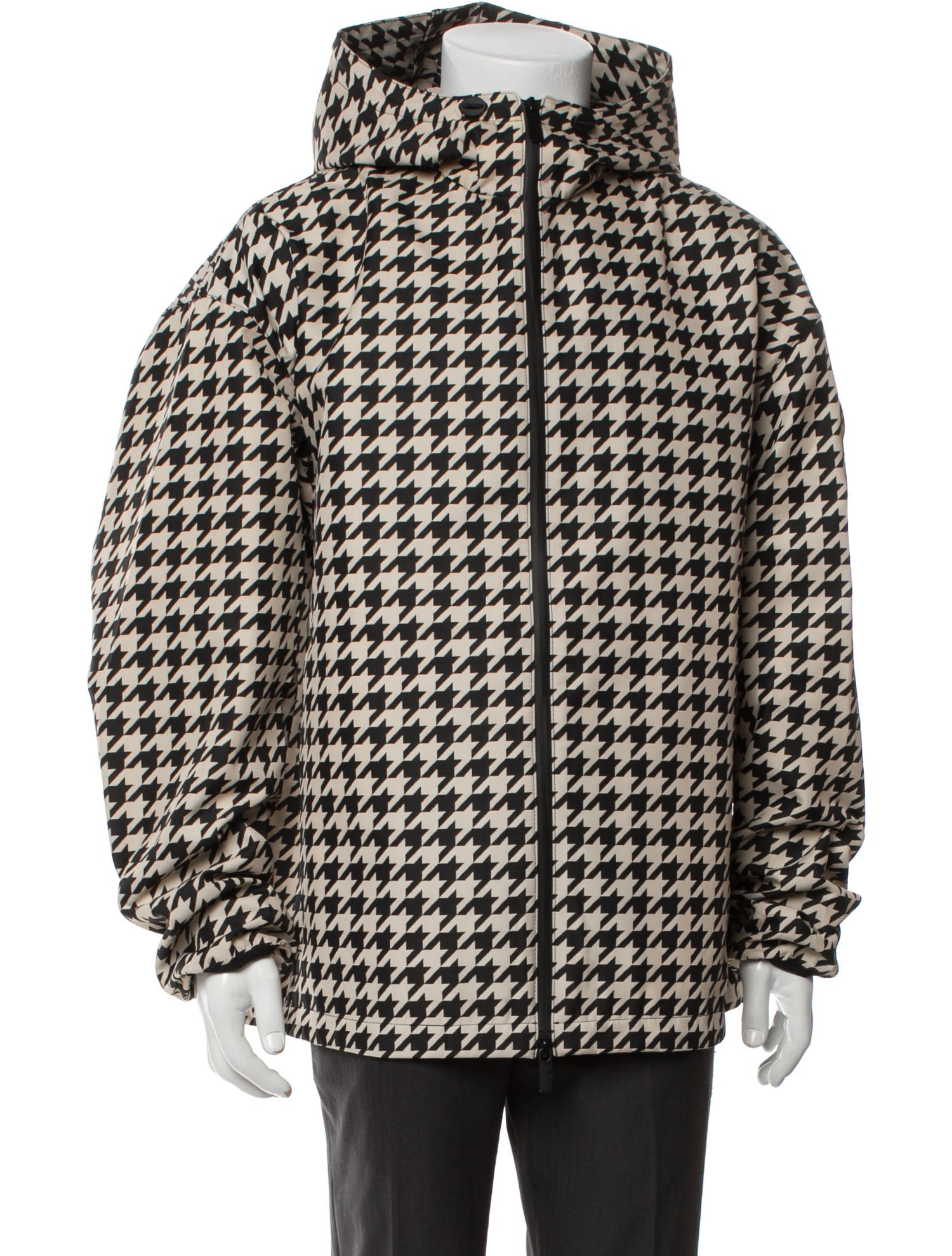 Burberry Houndstooth Print Parka