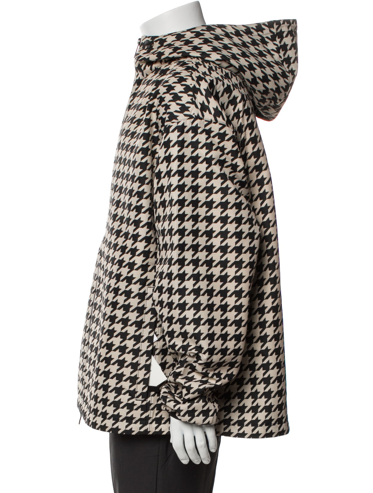 Burberry Houndstooth Print Parka