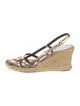 Burberry Leather Printed Espadrilles