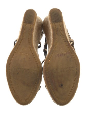 Burberry Leather Printed Espadrilles