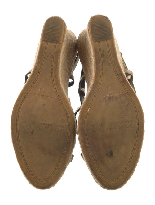 Burberry Leather Printed Espadrilles