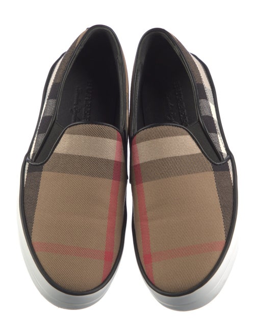 Burberry Exploded Check Pattern Canvas Sneakers
