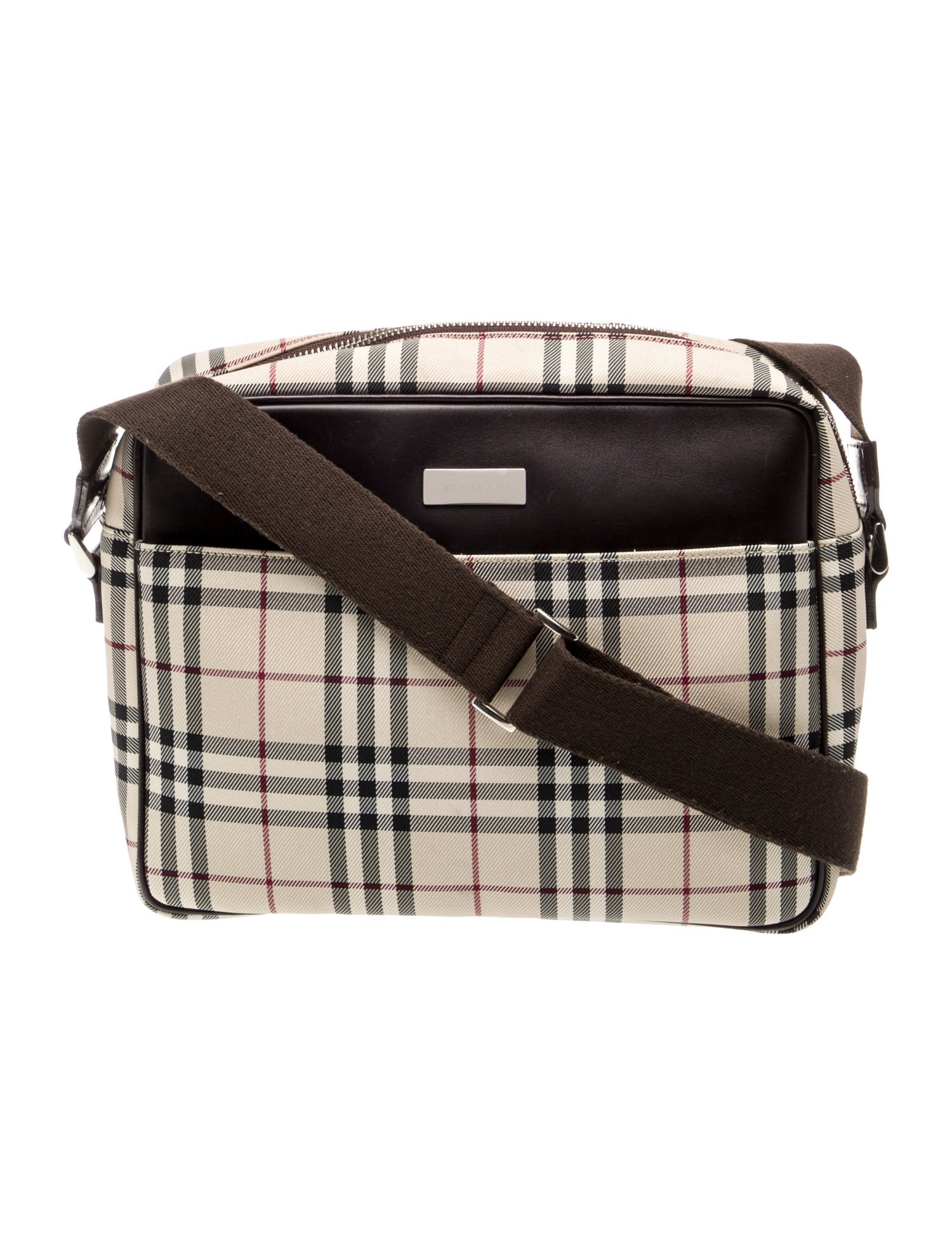 Burberry Leather Messenger Bag