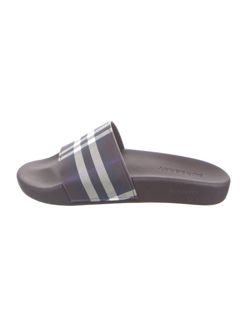 Burberry Nova Check Pattern Rubber Slides