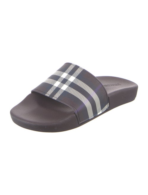 Burberry Nova Check Pattern Rubber Slides