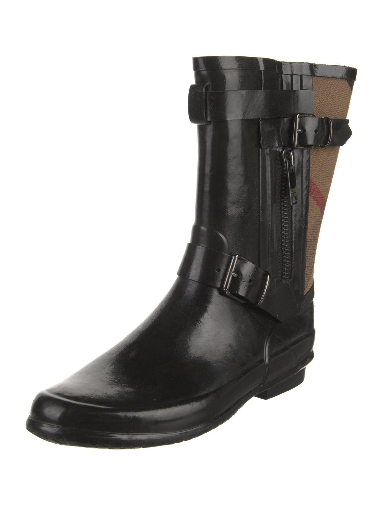 Burberry House Check Pattern Rubber Boots