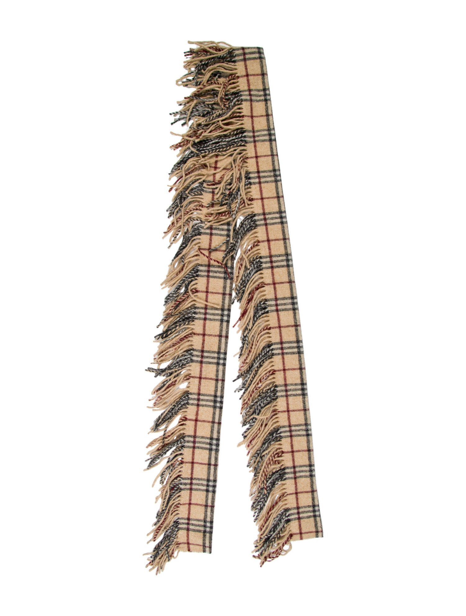 Burberry Lambswool Nova Check Pattern Scarf