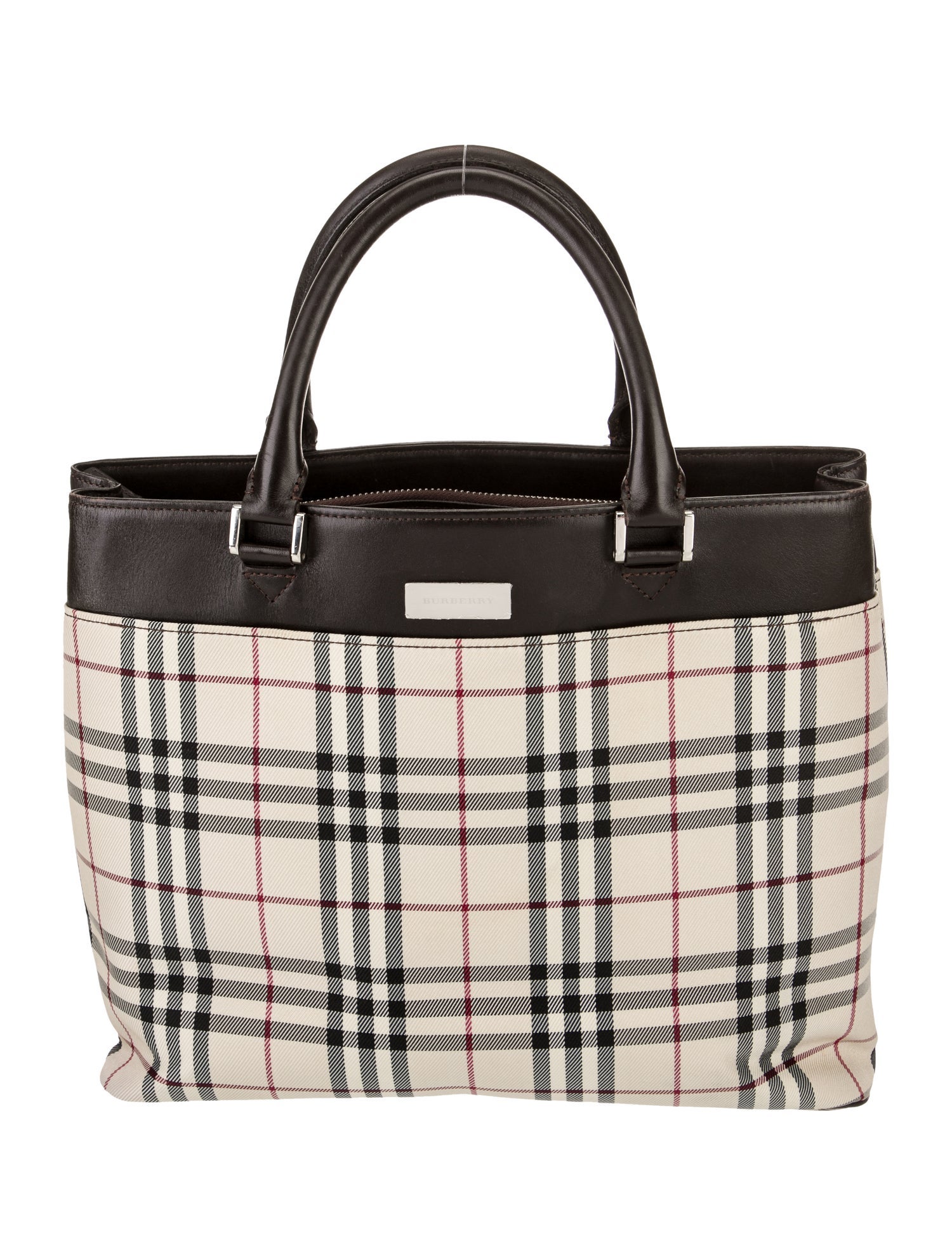 Burberry Canvas Top Handle Bag