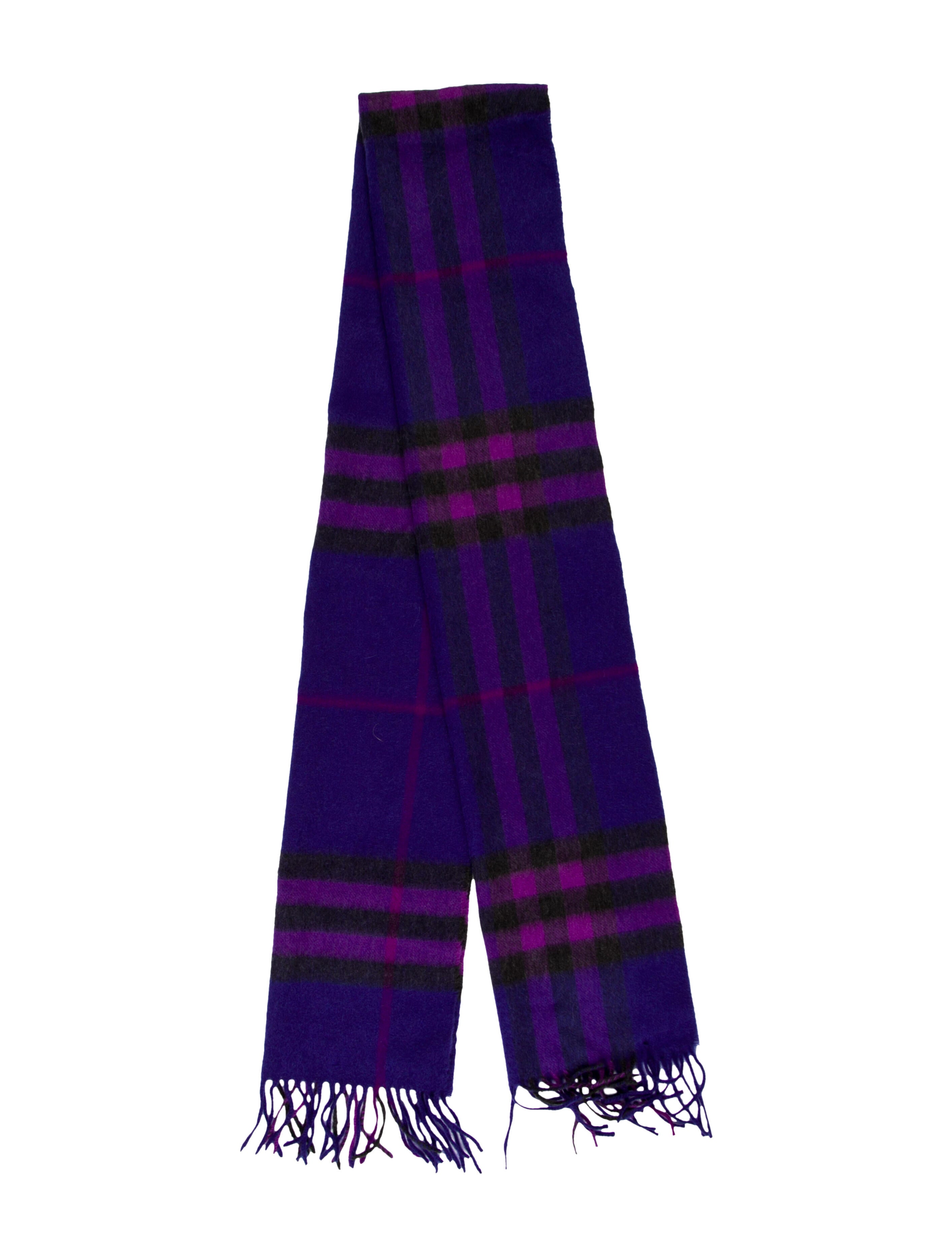 Burberry Cashmere Nova Check Pattern Scarf w/ Tags