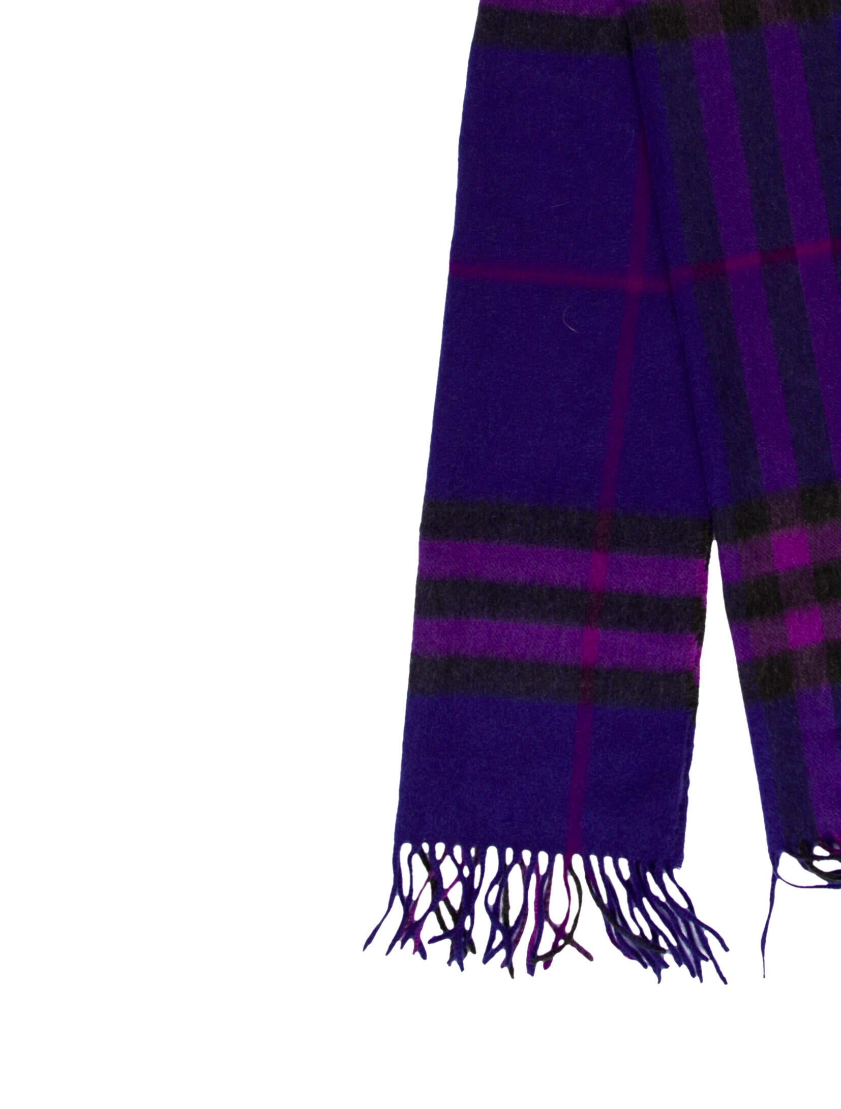 Burberry Cashmere Nova Check Pattern Scarf w/ Tags