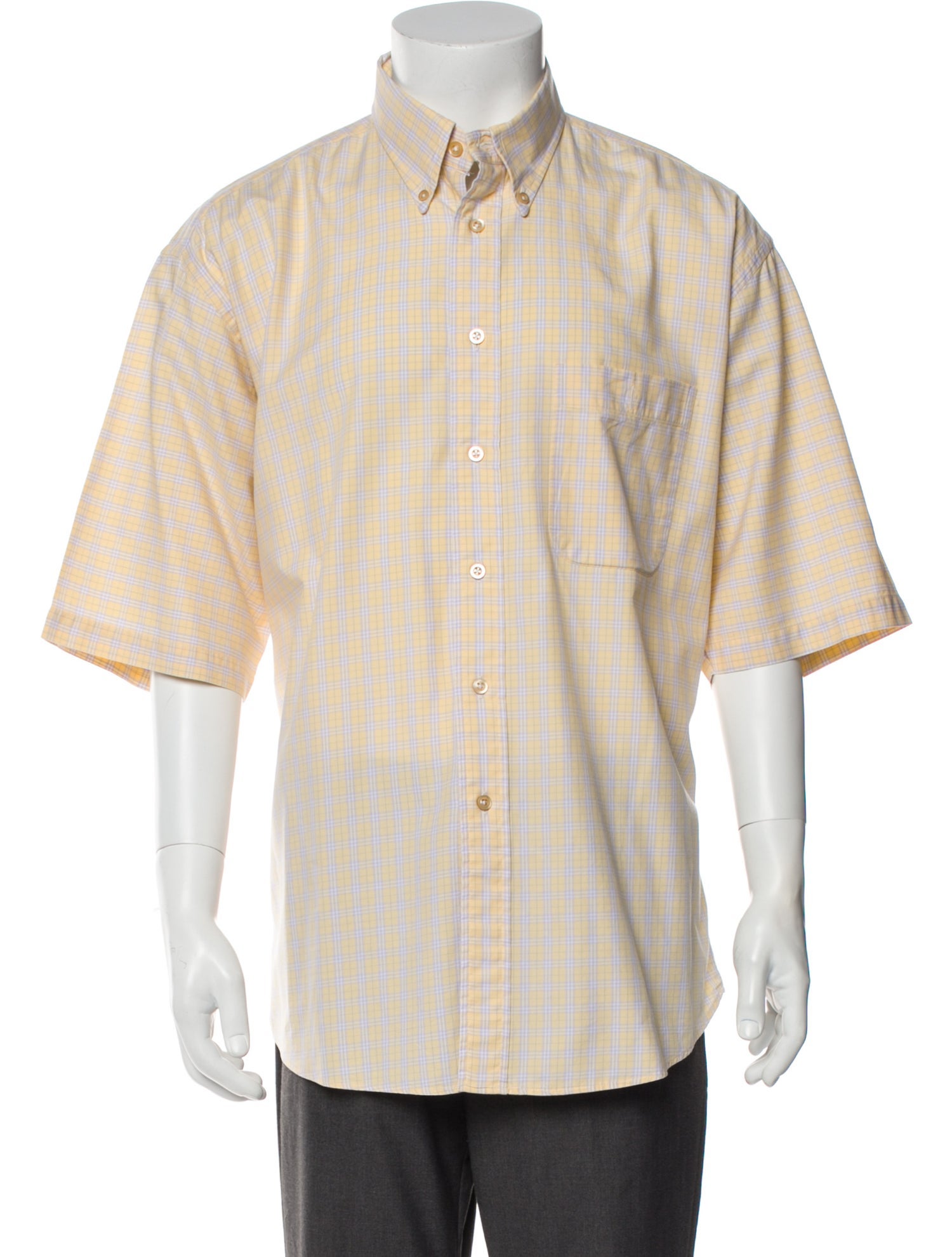 Burberry London House Check Pattern Short Sleeve Shirt