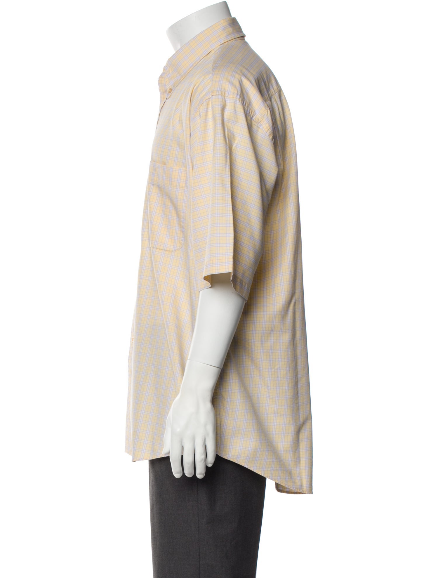 Burberry London House Check Pattern Short Sleeve Shirt