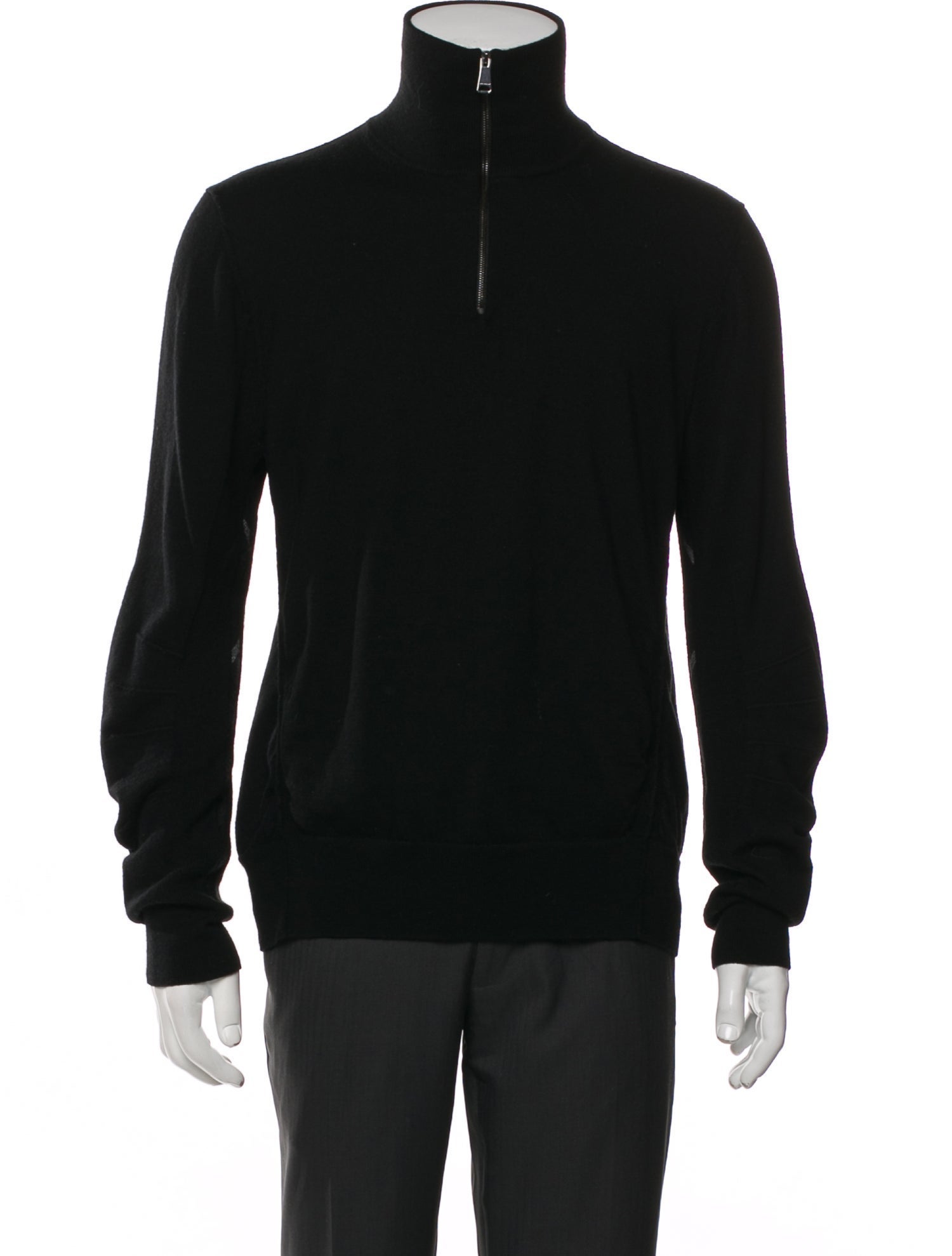 Burberry Mock Neck Long Sleeve Pullover