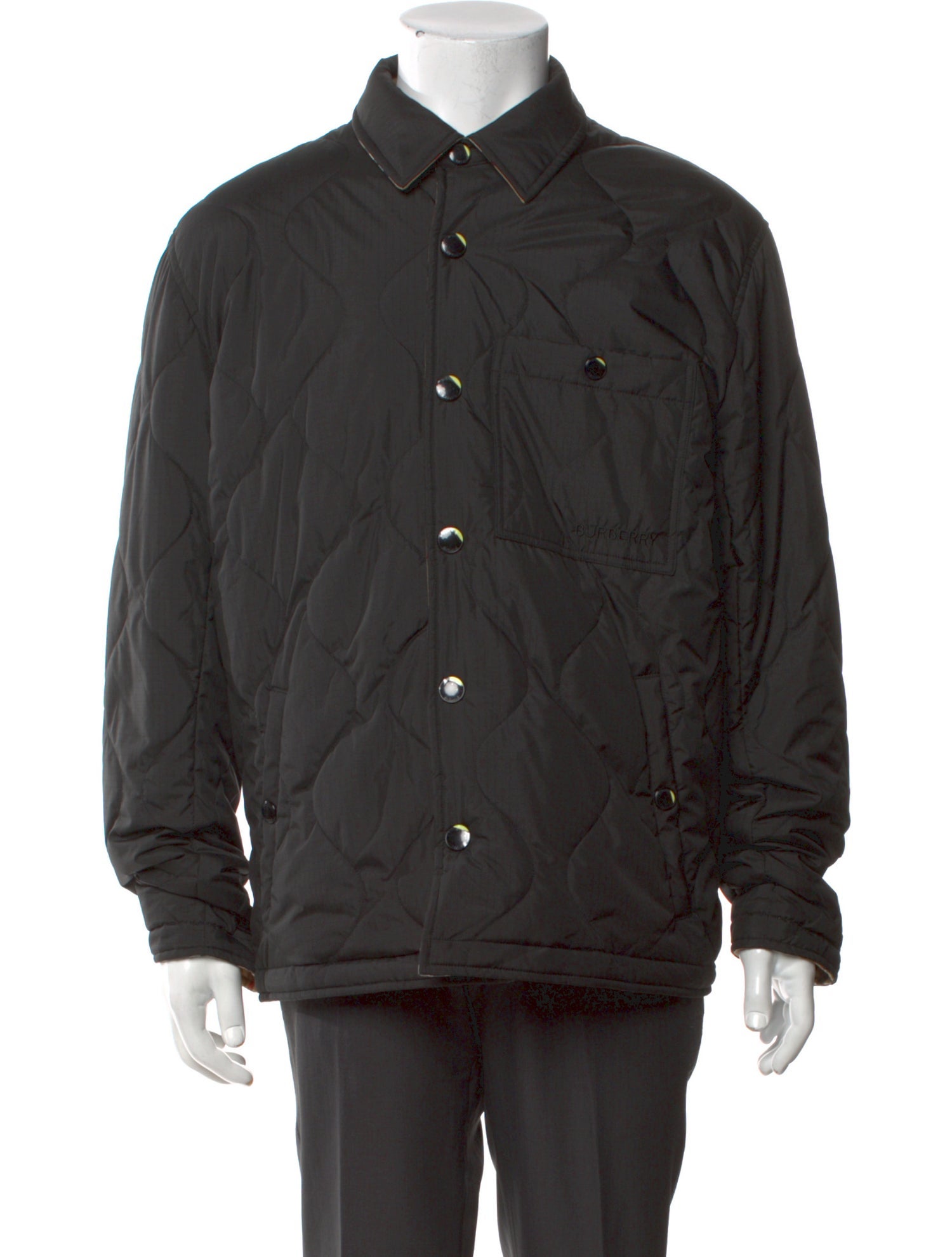 Burberry Reversible Nova Check Pattern Utility Jacket