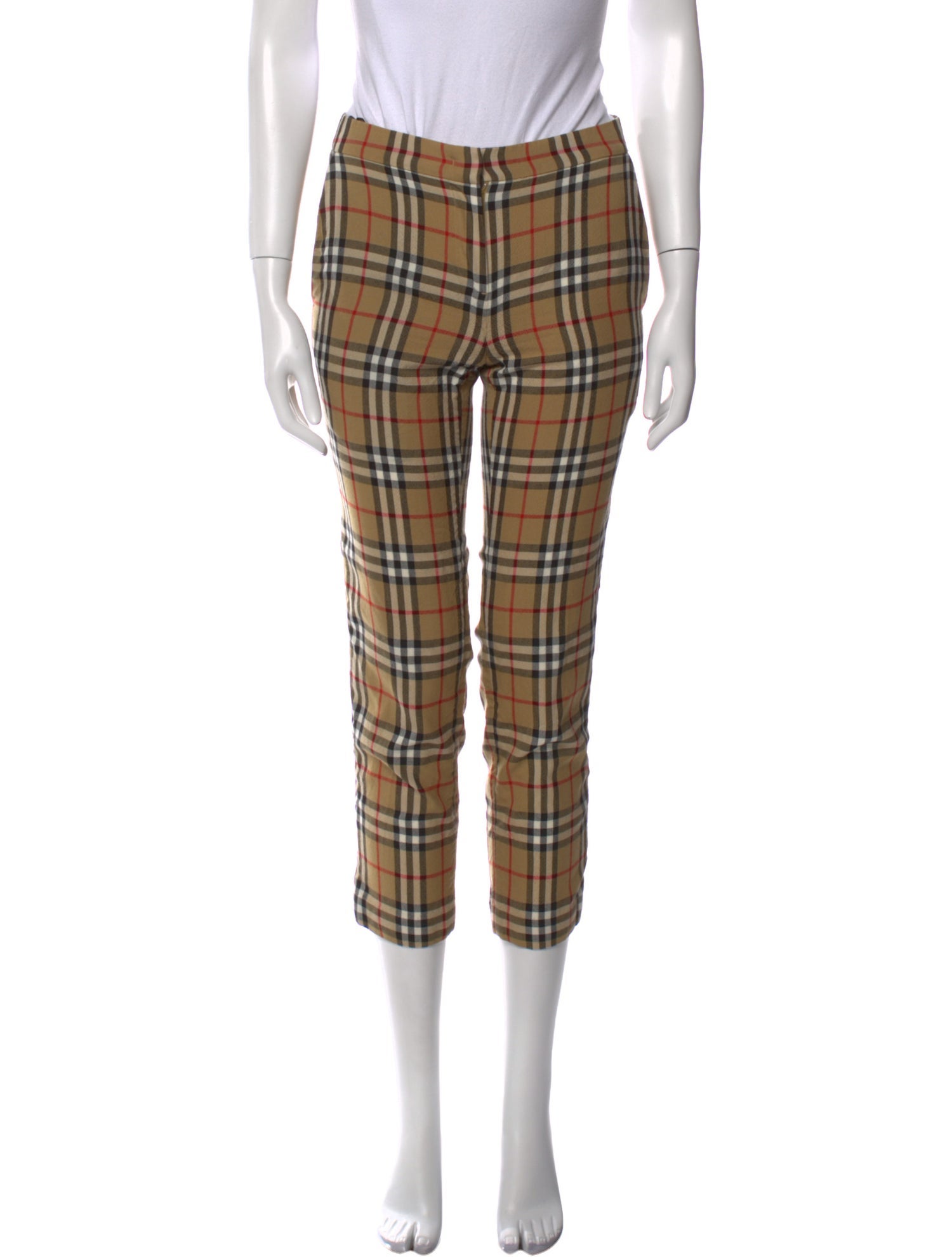 Burberry Wool Straight Leg Pants