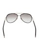 Burberry Nova Check Pattern Aviator Sunglasses