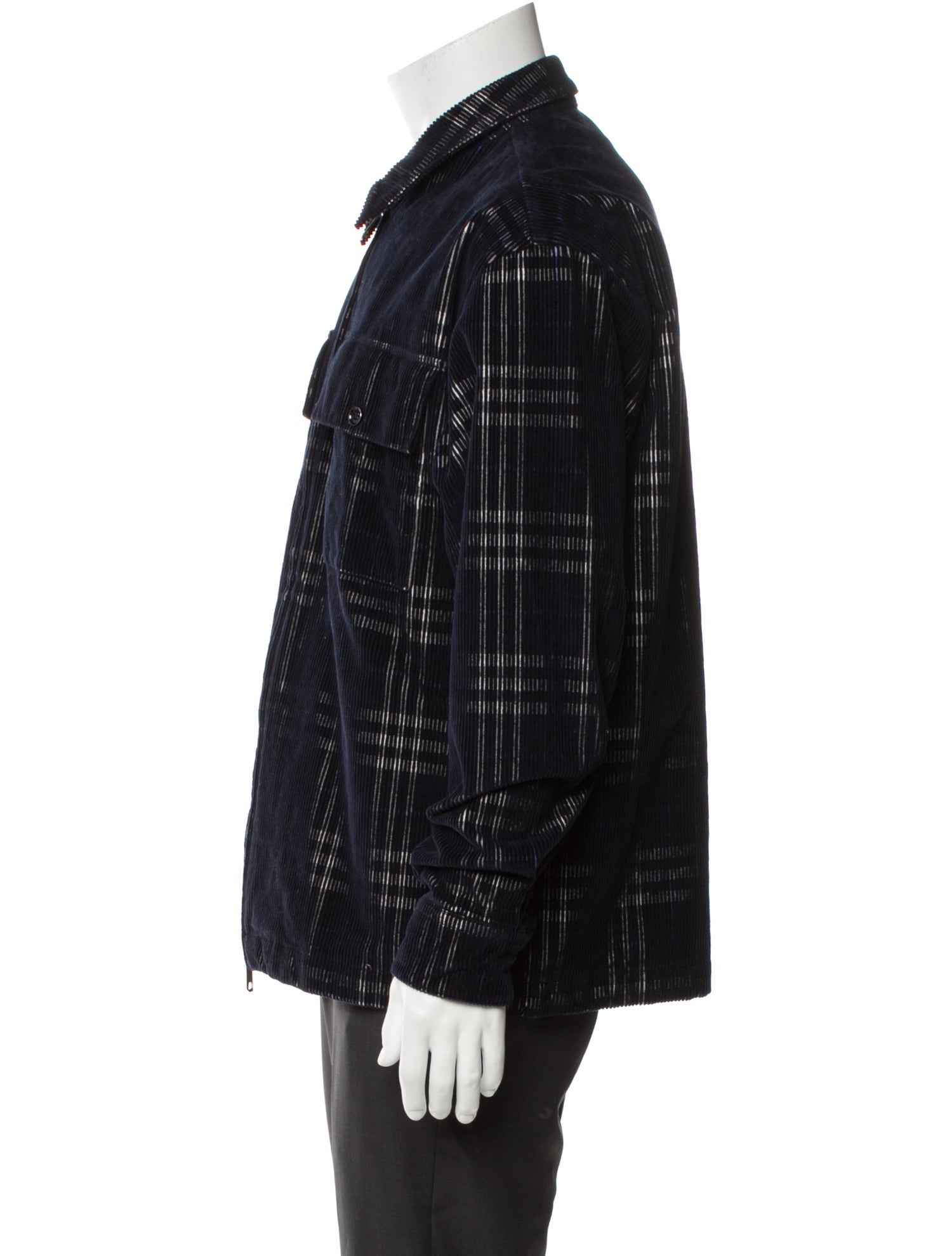 Burberry Plaid Print Jacket