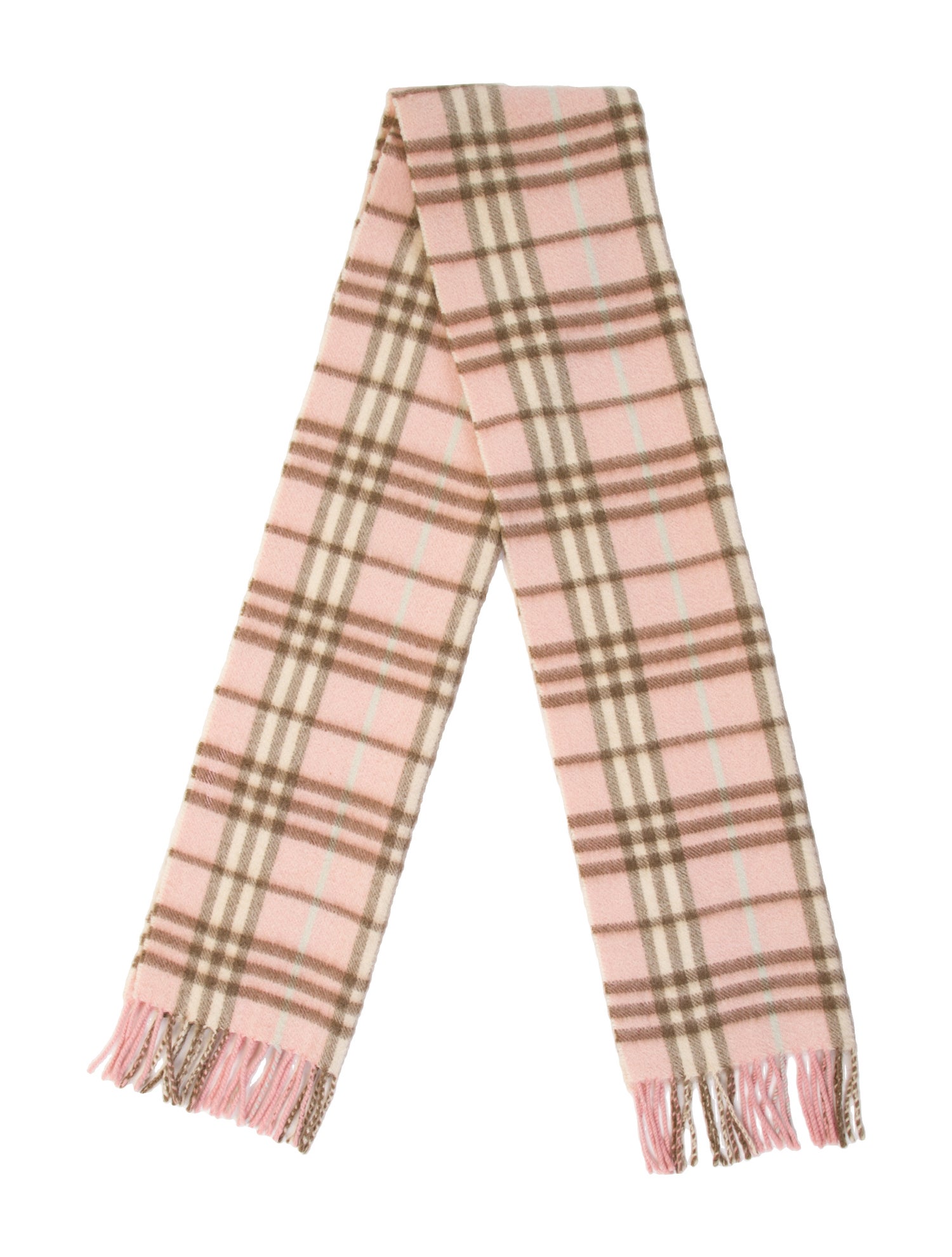 Burberry Cashmere House Check Pattern Scarf