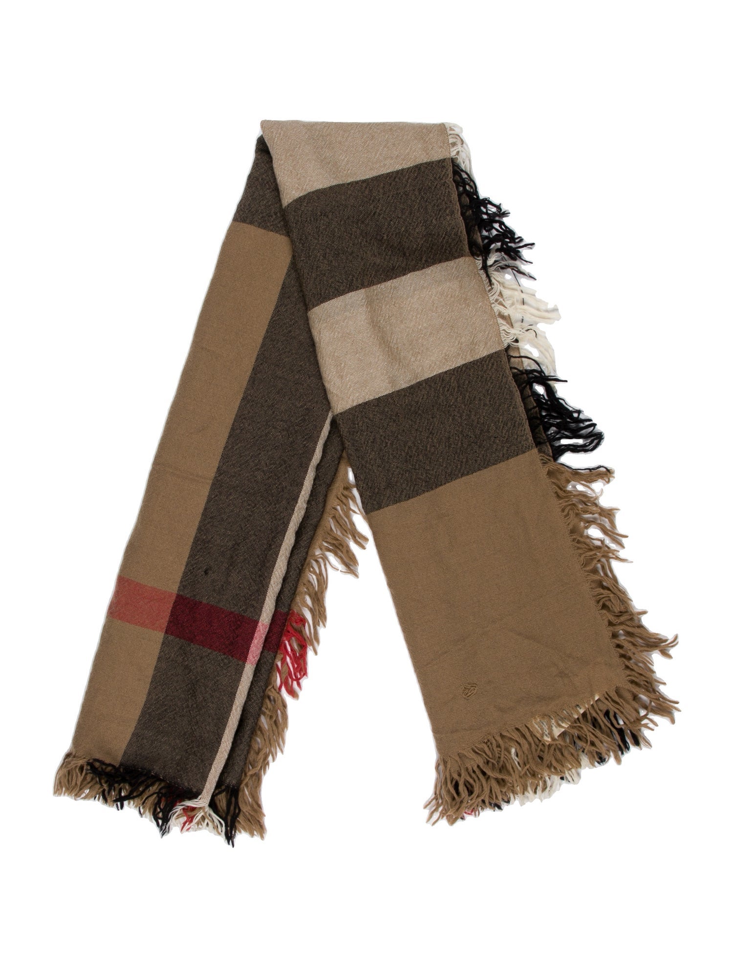 Burberry Merino Wool Striped Scarf