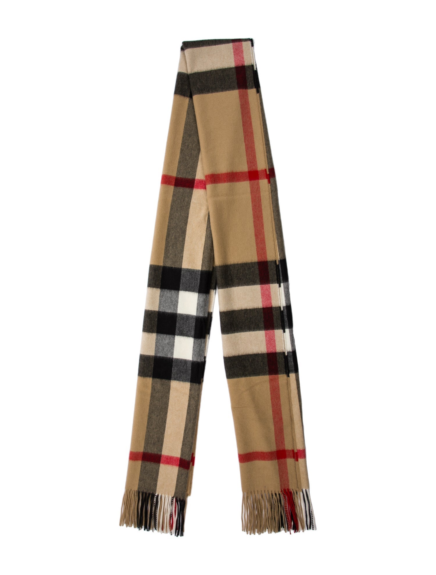 Burberry Cashmere House Check Pattern Shawl w/ Tags