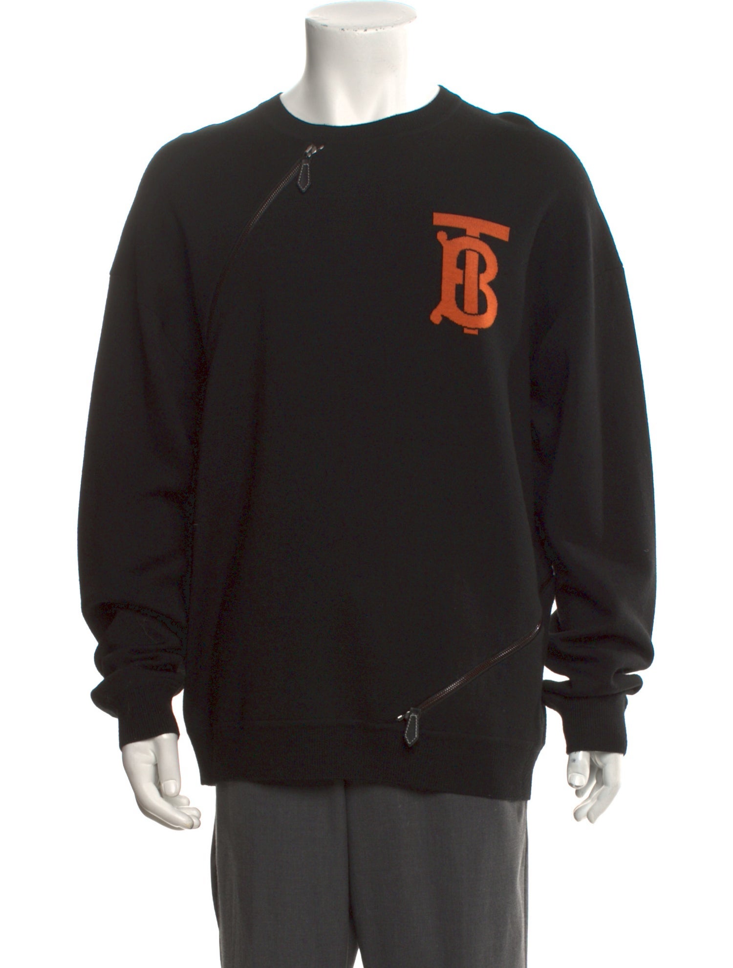 Burberry Merino Wool Graphic Print Pullover