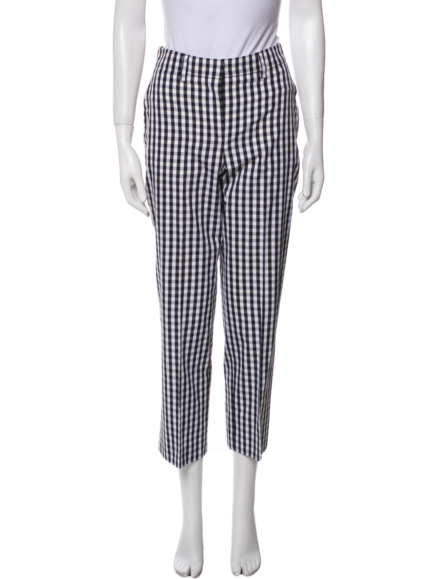 Burberry Plaid Print Straight Leg Pants