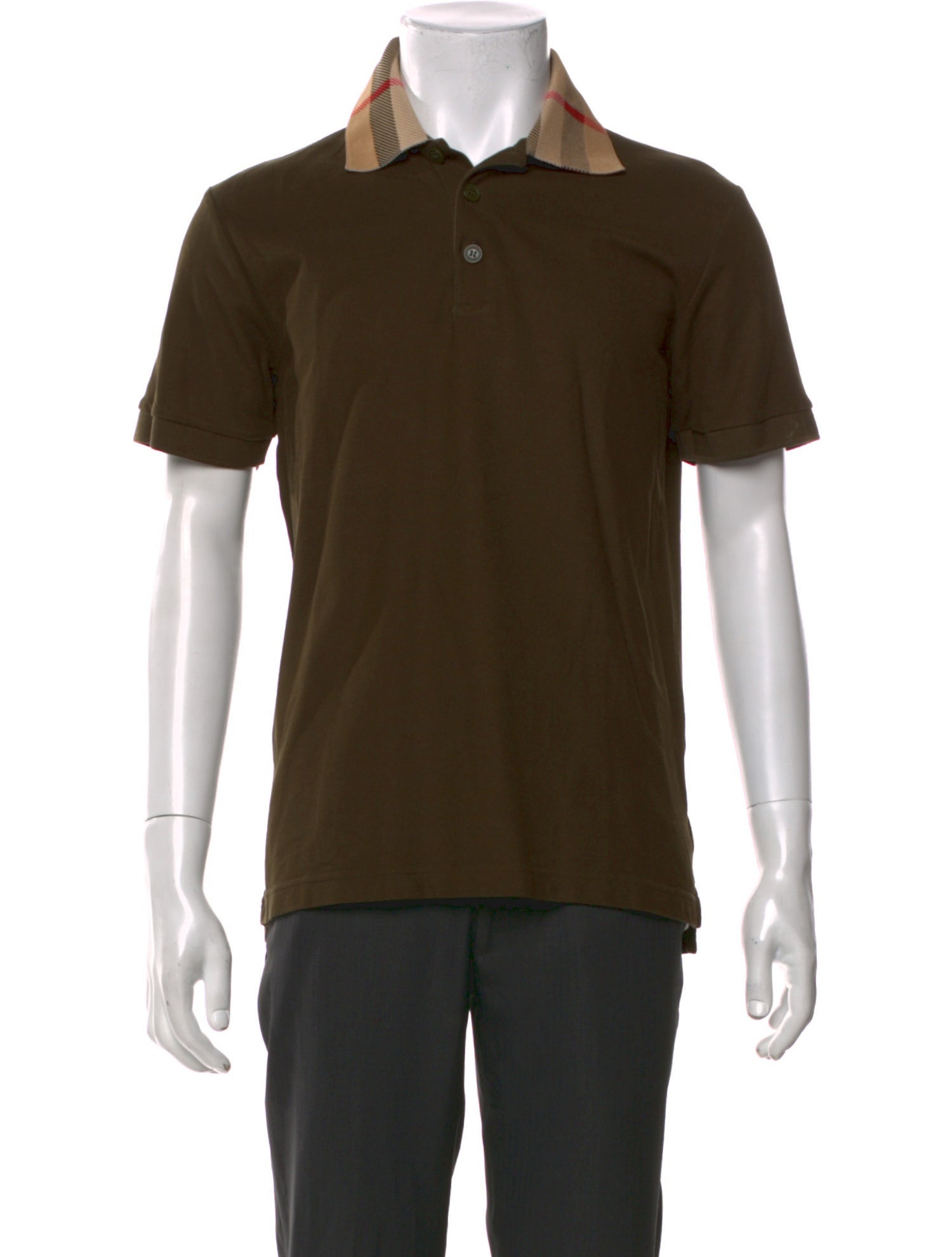 Burberry Nova Check Pattern Collar Polo Shirt