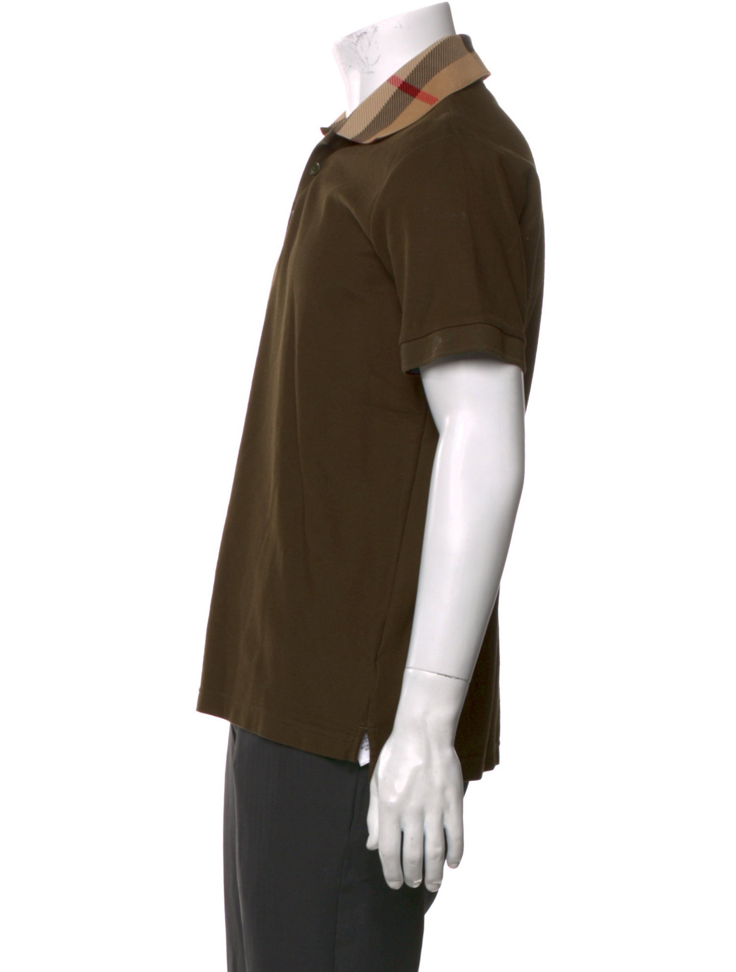 Burberry Nova Check Pattern Collar Polo Shirt