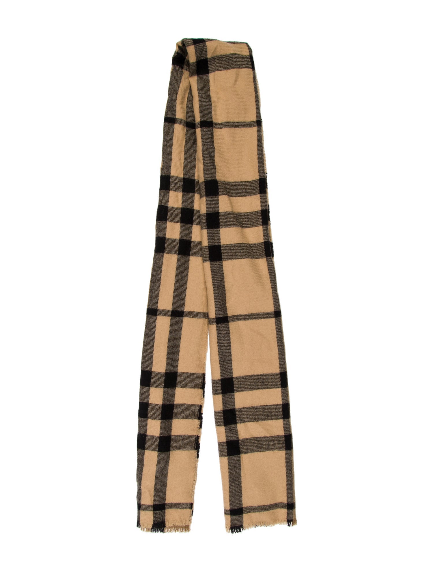 Burberry Cashmere Exploded Check Pattern Scarf