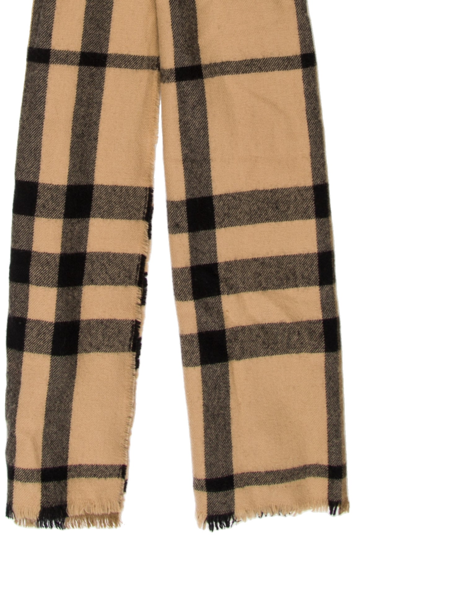 Burberry Cashmere Exploded Check Pattern Scarf