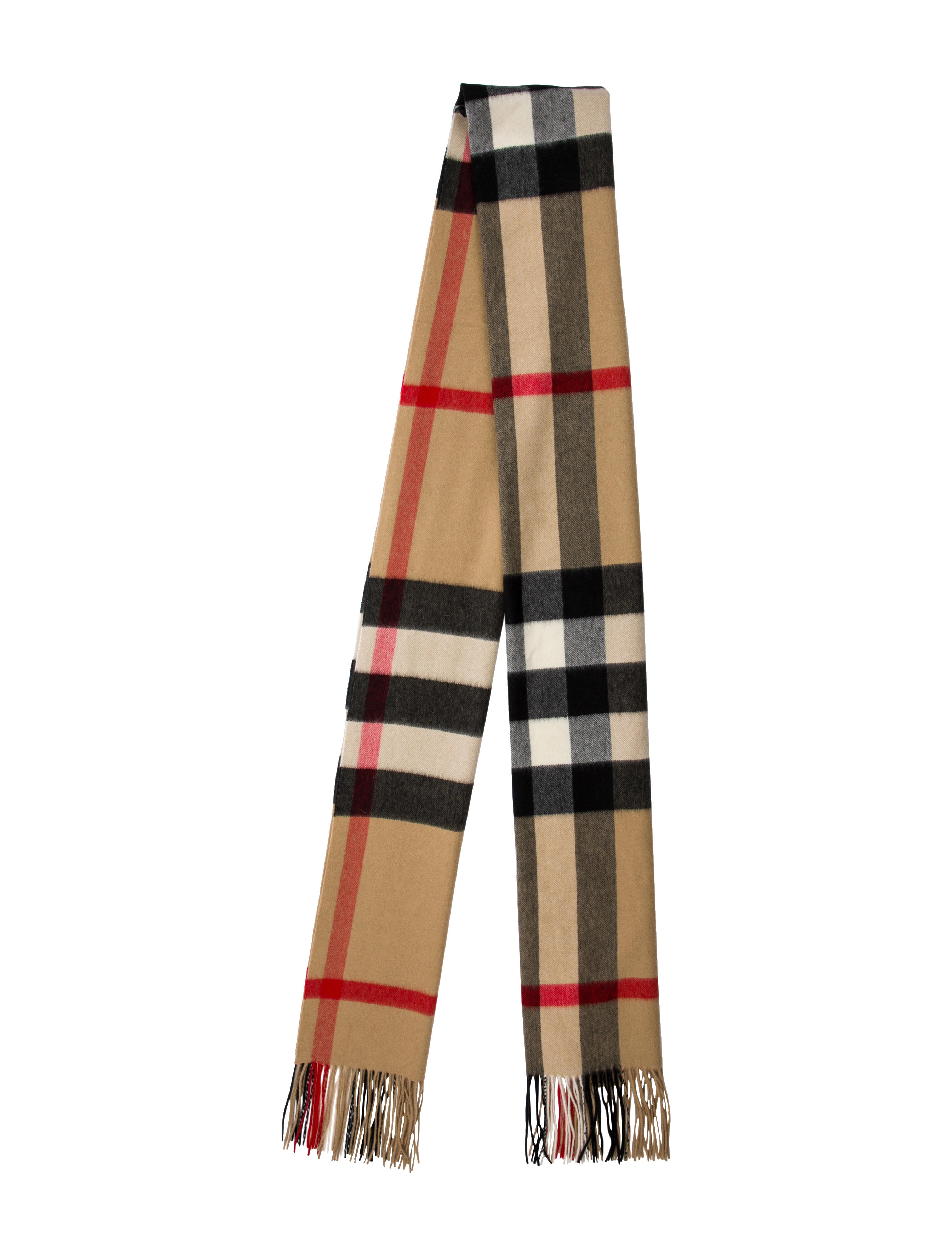 Burberry Cashmere Plaid Print Shawl w/ Tags