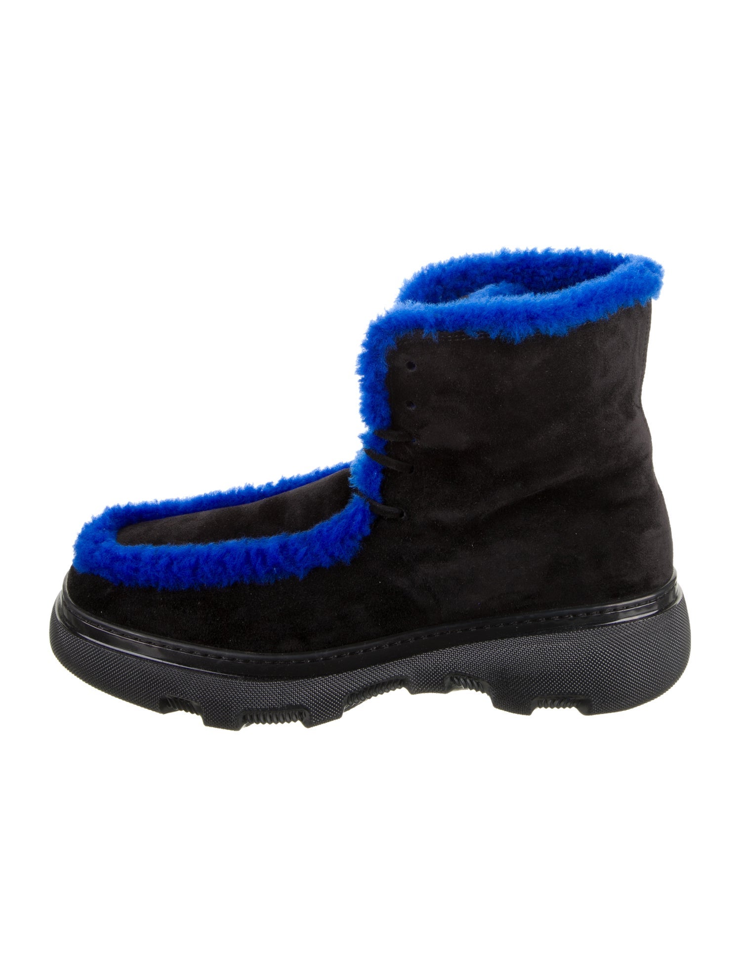 Burberry Suede Lace-Up Boots