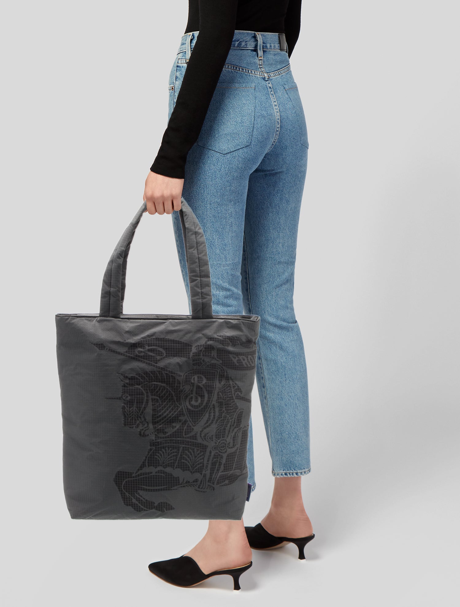 Burberry Nylon EKD Tote