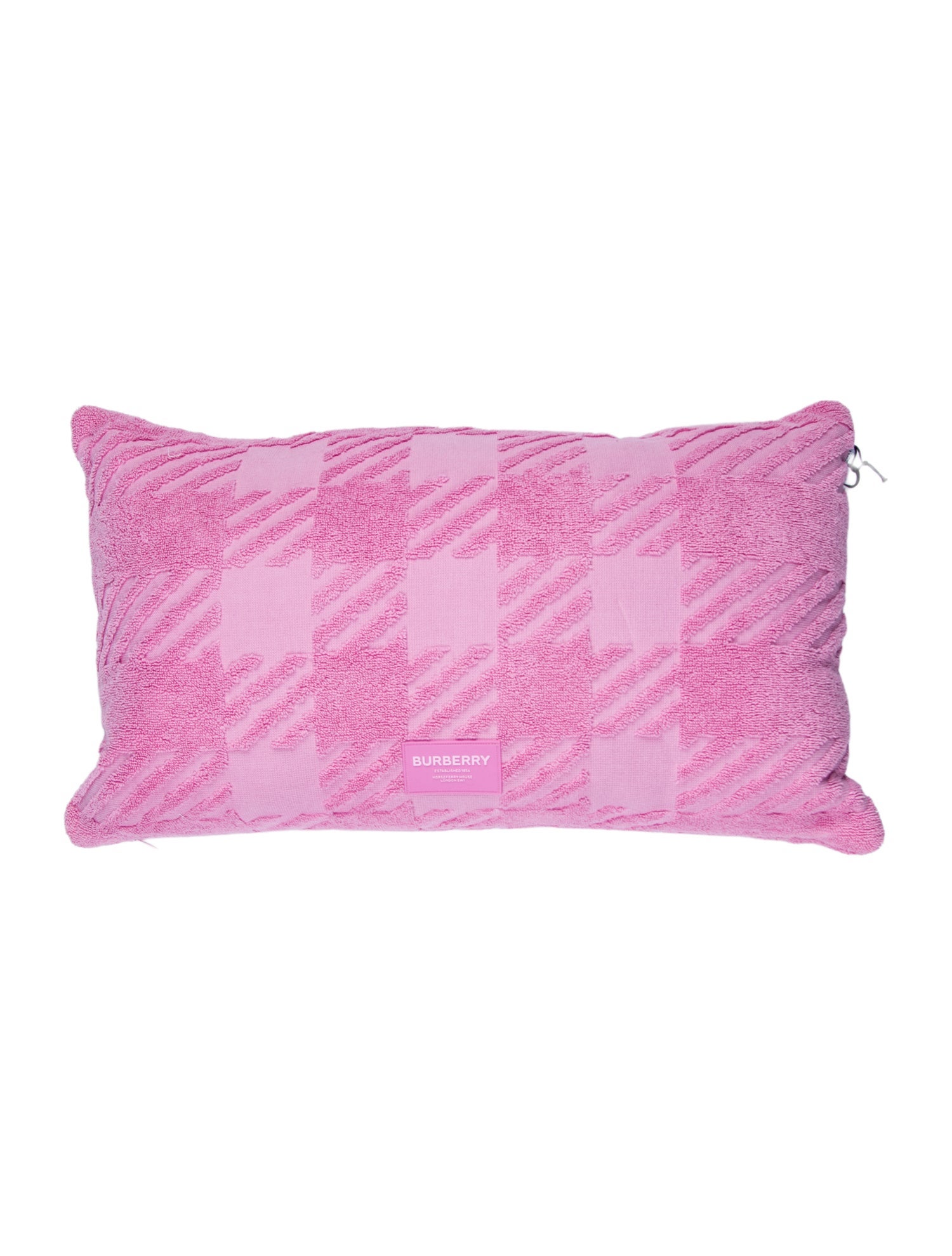 Burberry Jacquard Check Terry Cloth Cushion w/ Tags