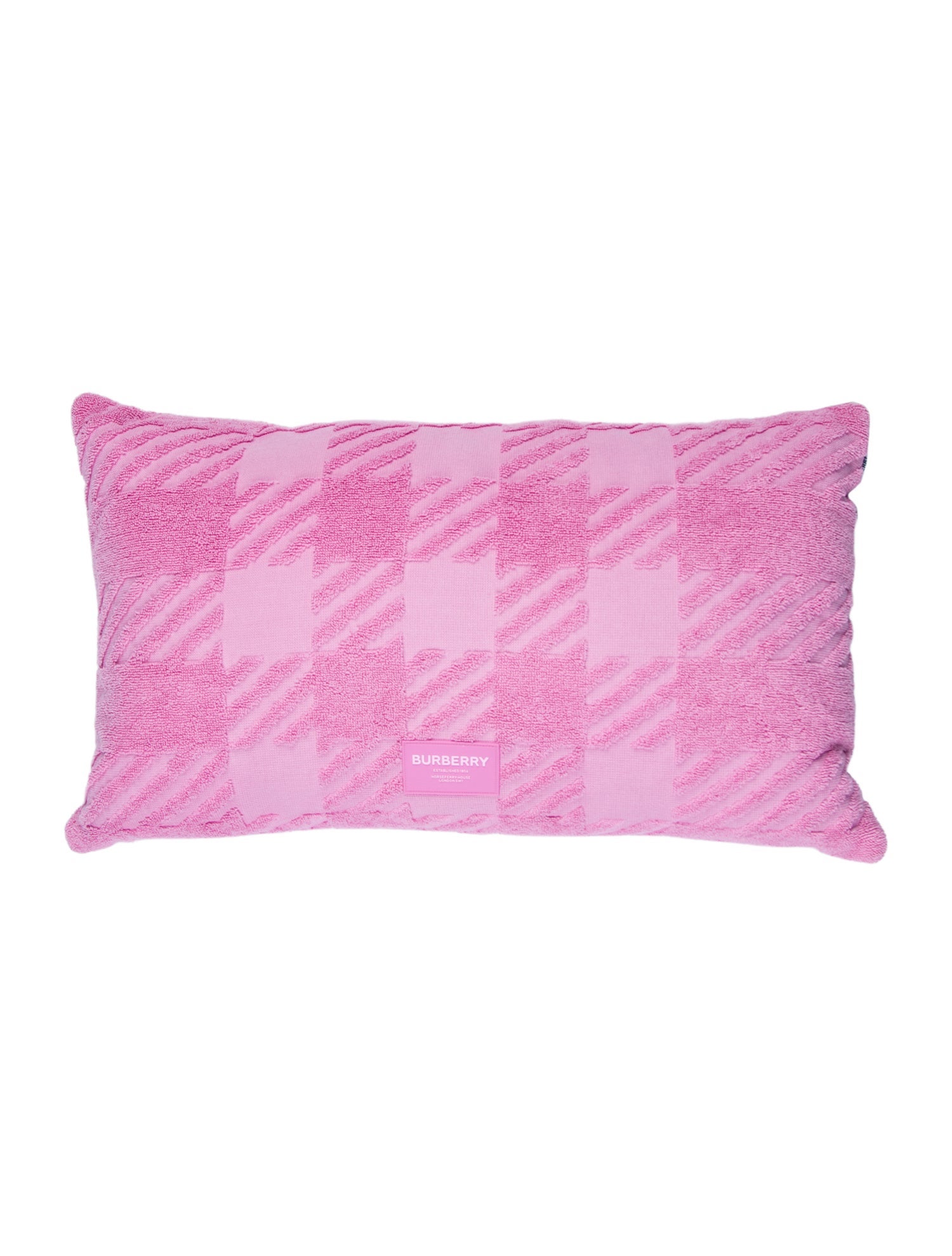 Burberry Jacquard Check Terry Cloth Cushion w/ Tags