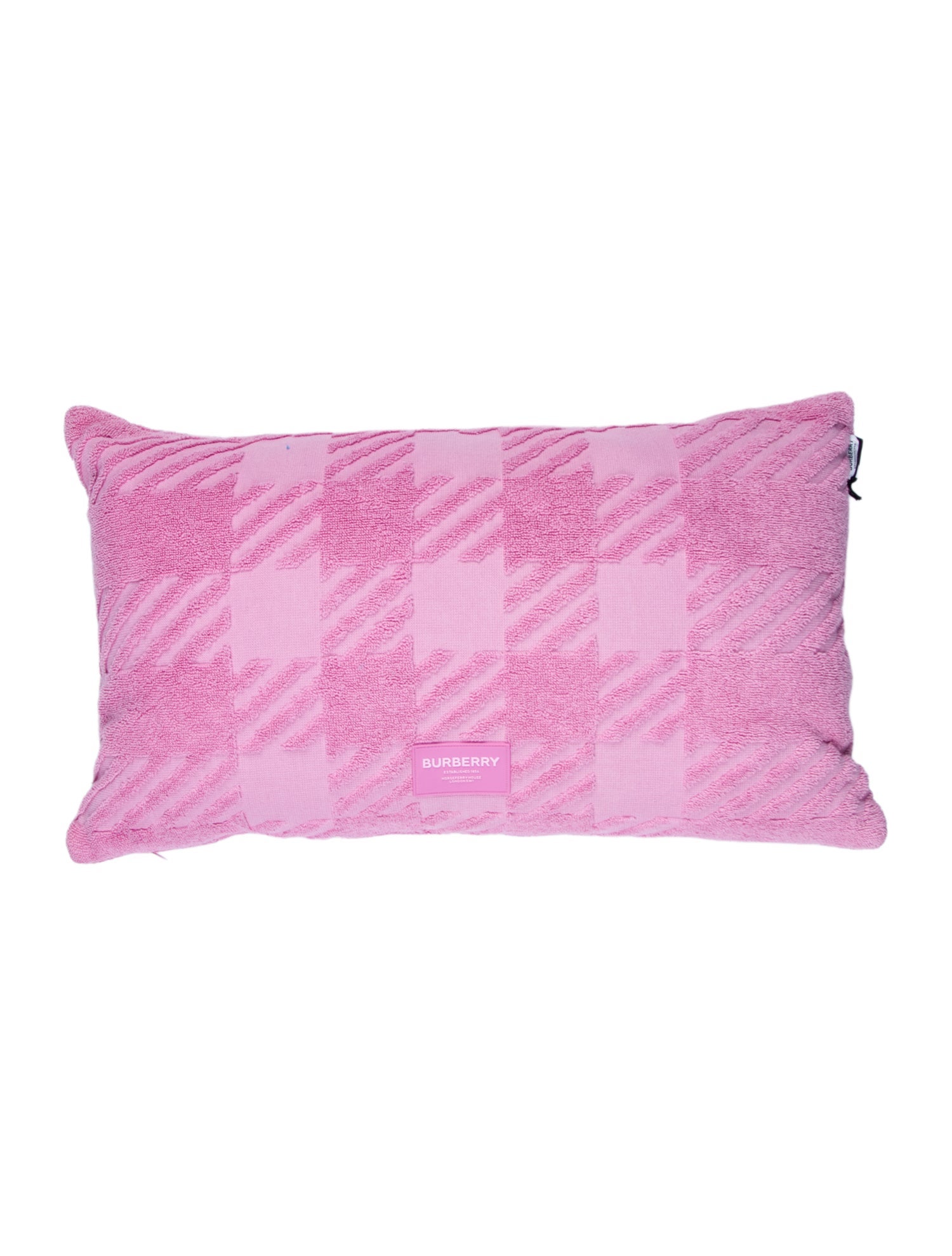 Burberry Jacquard Check Terry Cloth Cushion w/ Tags