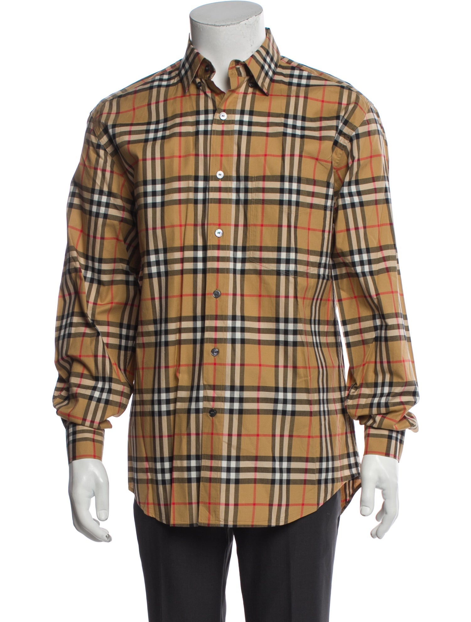 Burberry House Check Pattern Long Sleeve Shirt