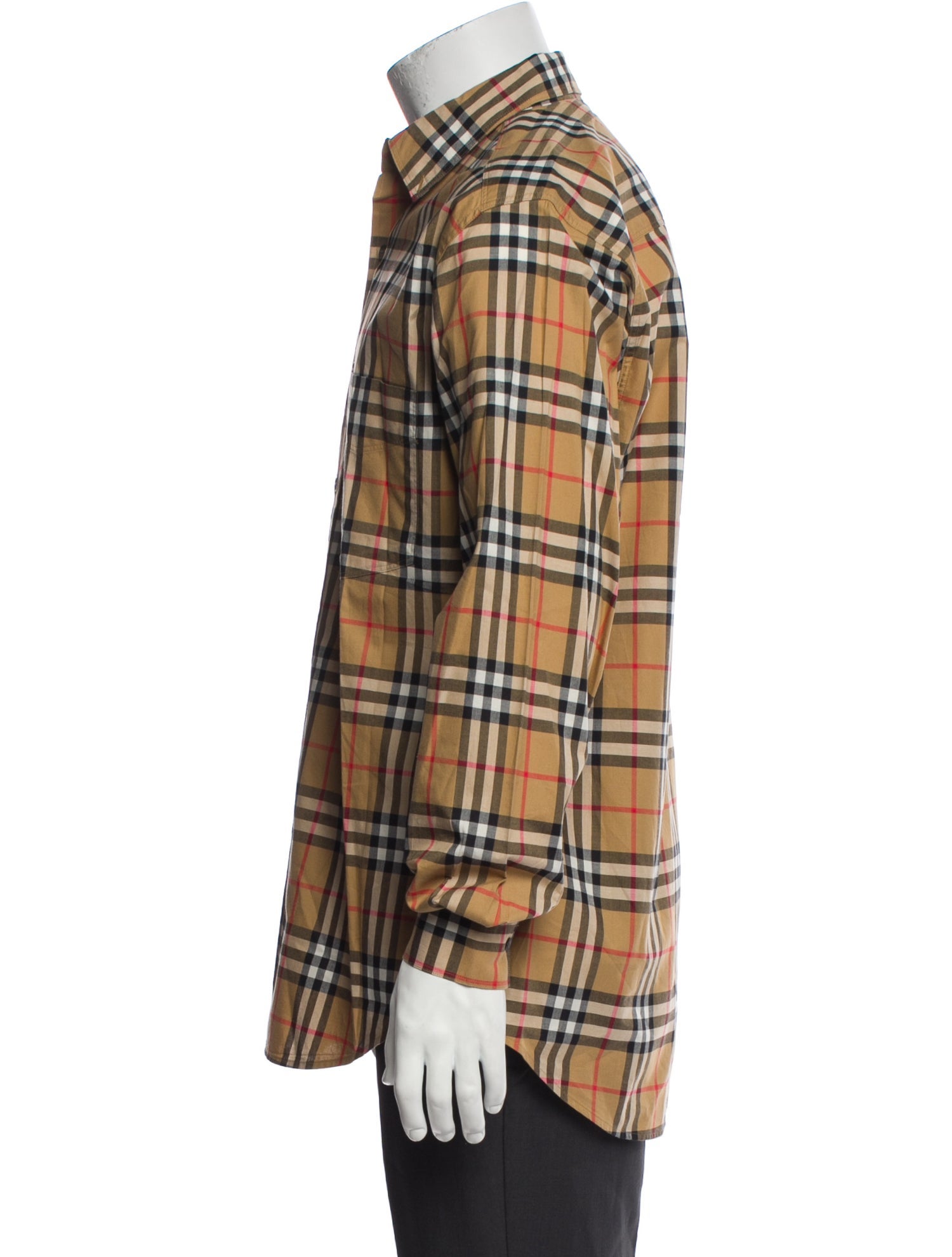 Burberry House Check Pattern Long Sleeve Shirt