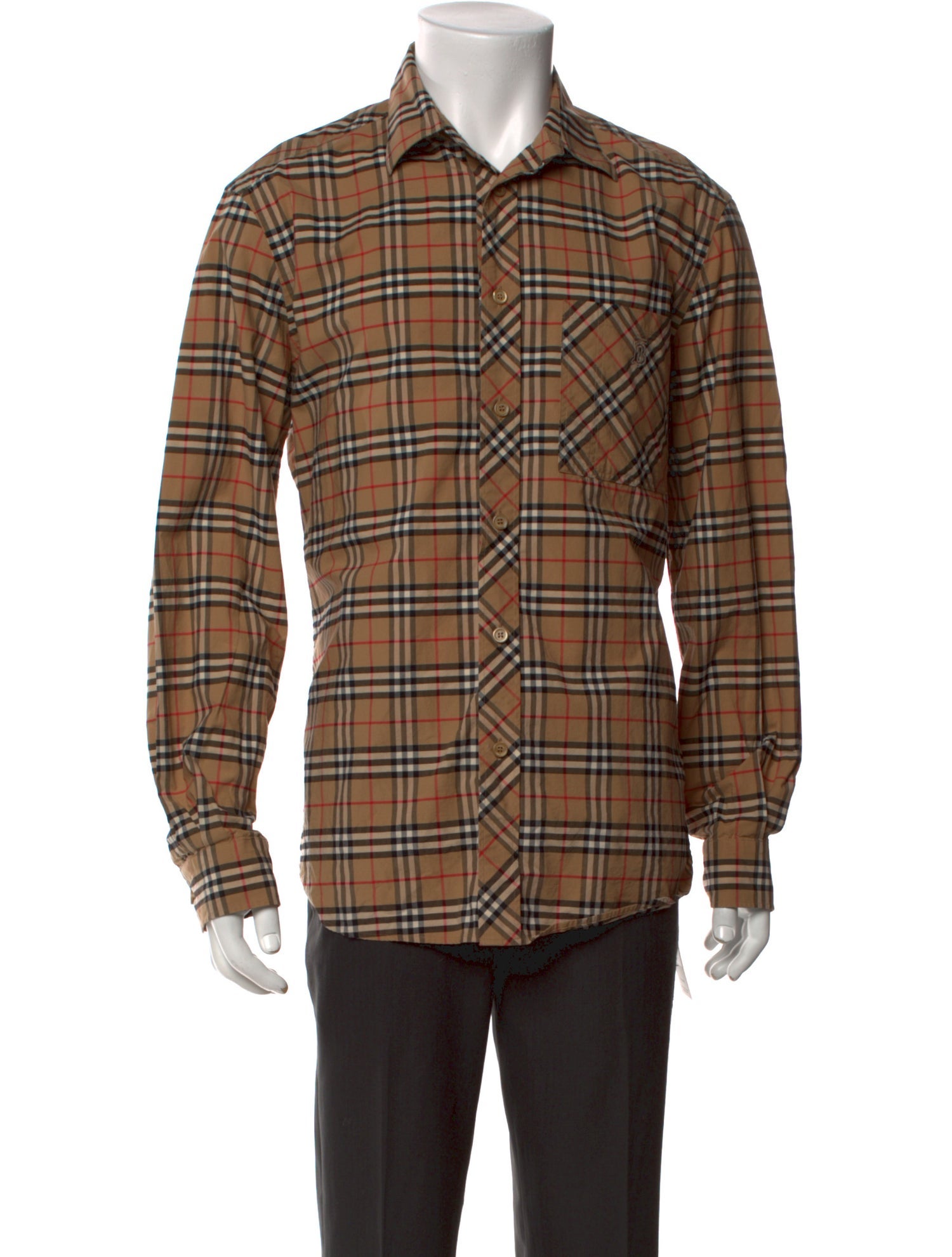 Burberry House Check Pattern Long Sleeve Shirt