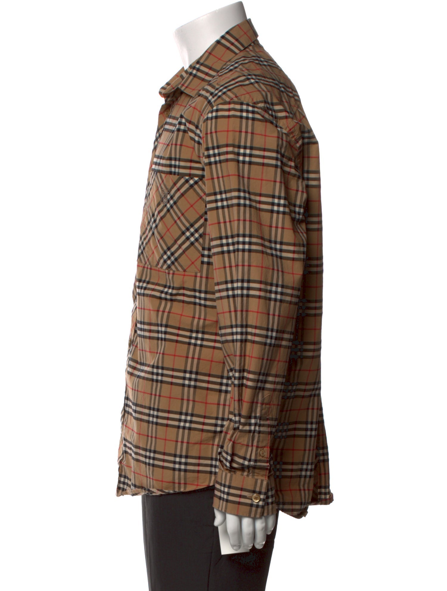 Burberry House Check Pattern Long Sleeve Shirt