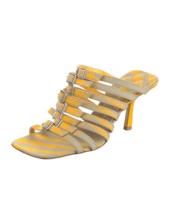 Burberry Canvas Slides