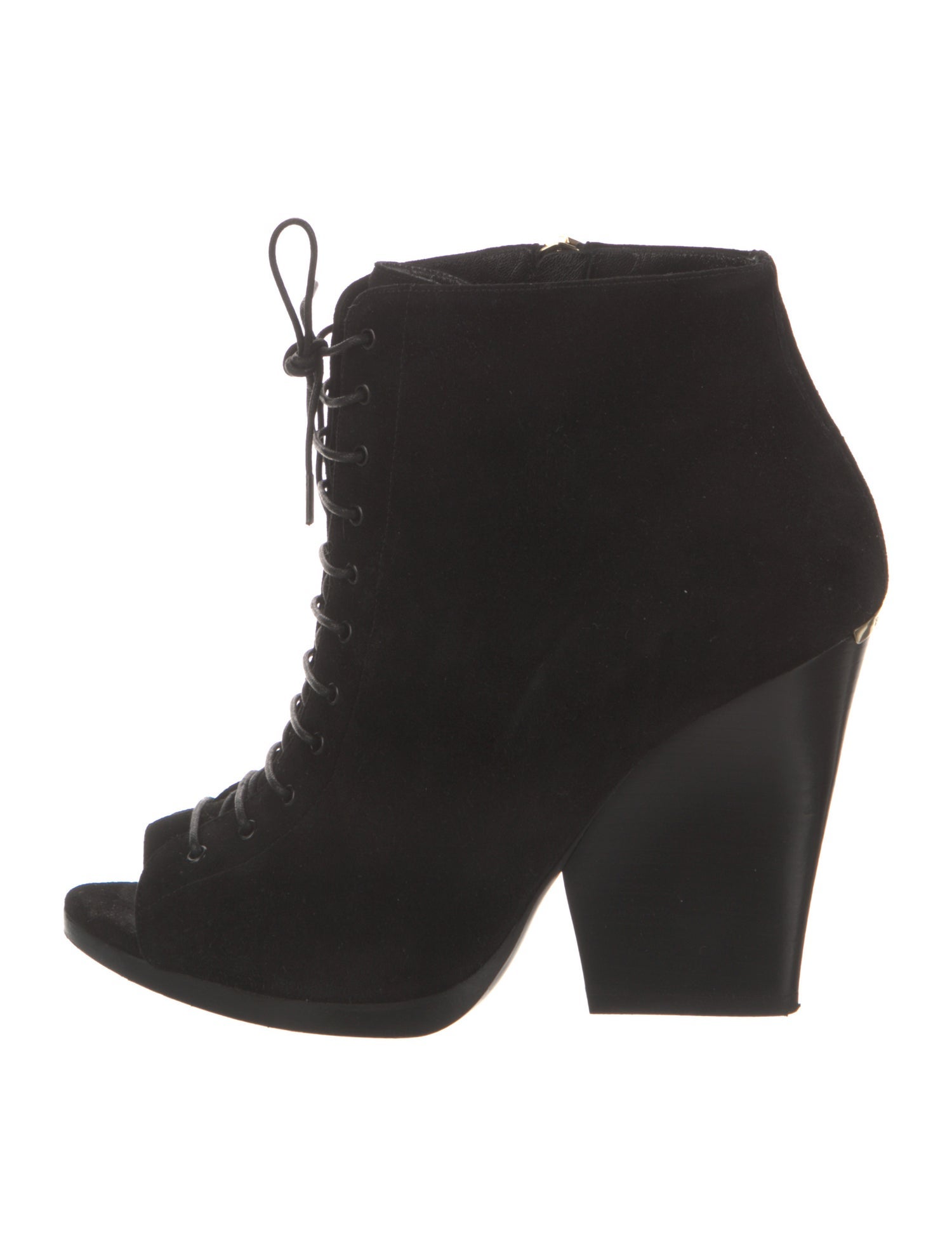 Burberry Suede Lace-Up Boots