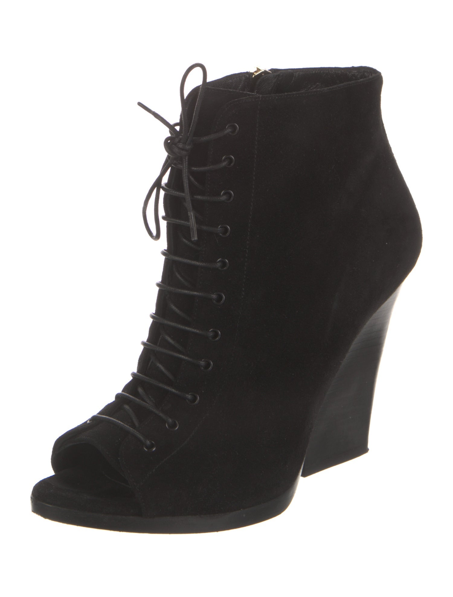 Burberry Suede Lace-Up Boots