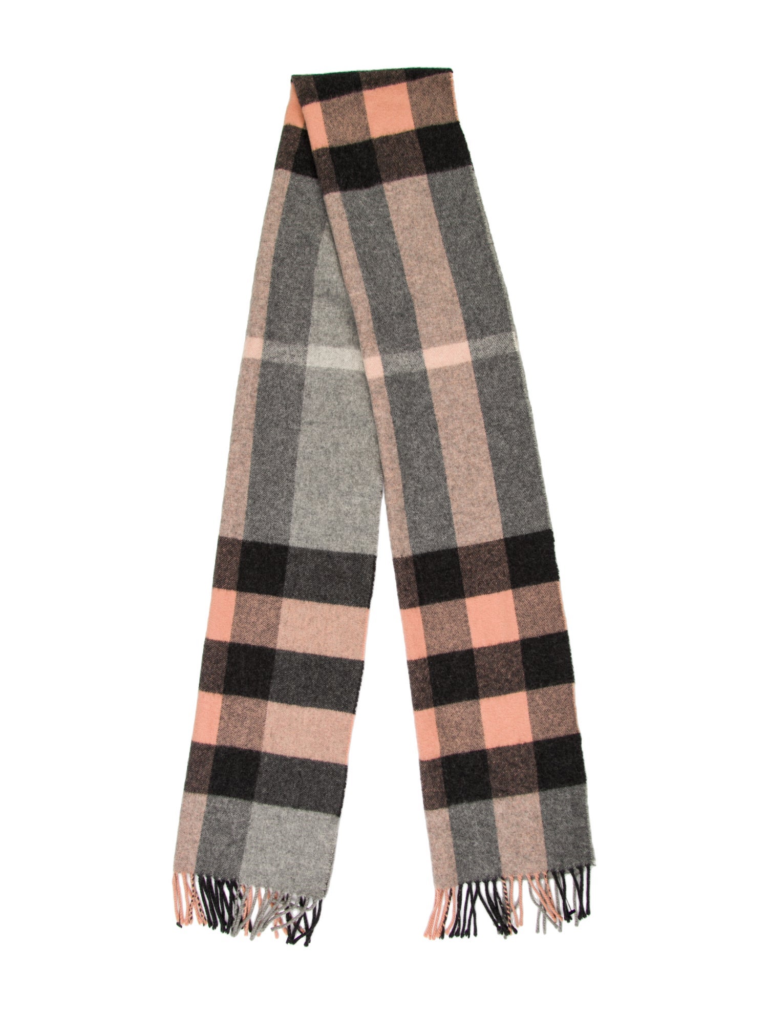 Burberry Cashmere House Check Pattern Scarf