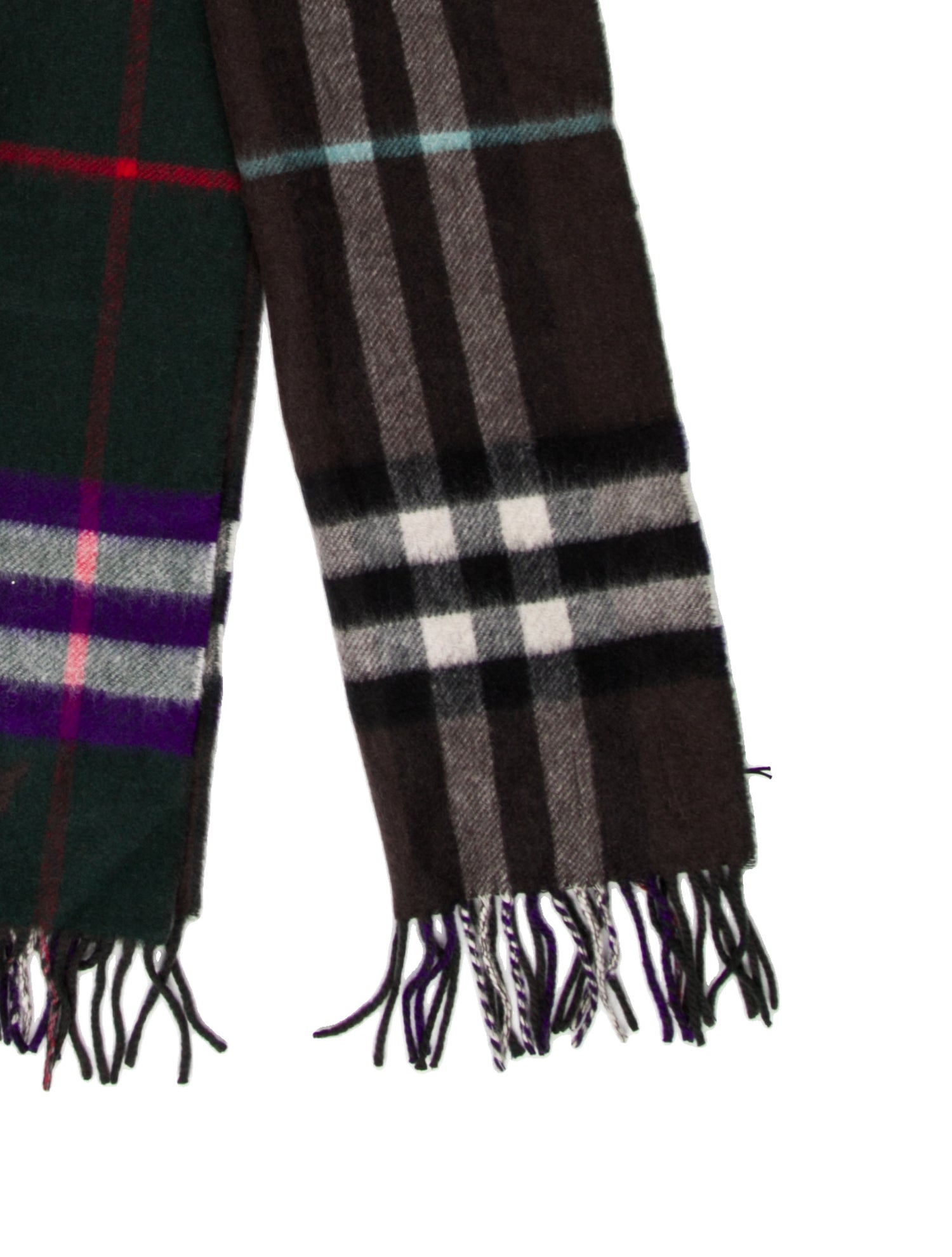 Burberry Cashmere Nova Check Pattern Scarf w/ Tags