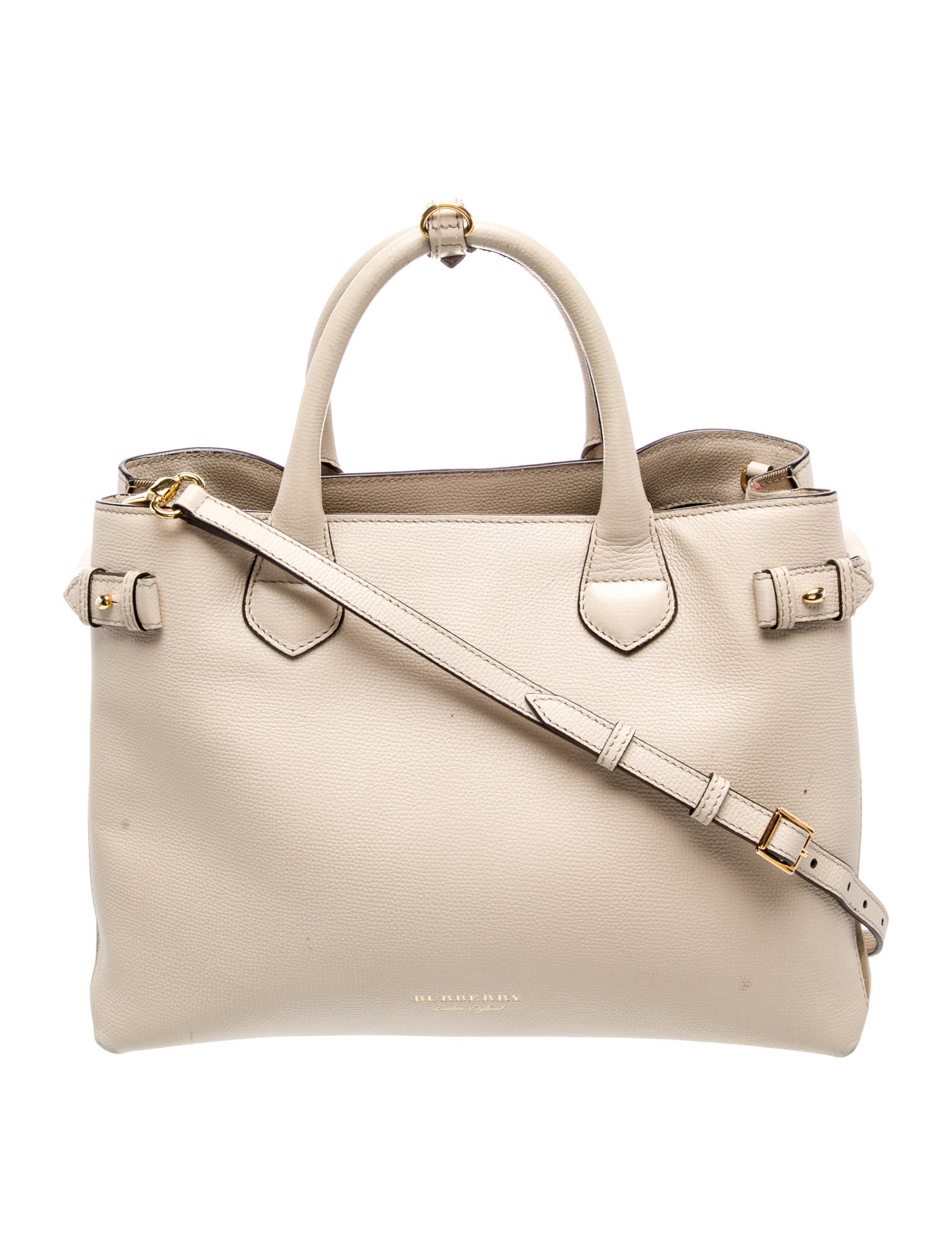 Burberry Nova Check Banner Tote Medium